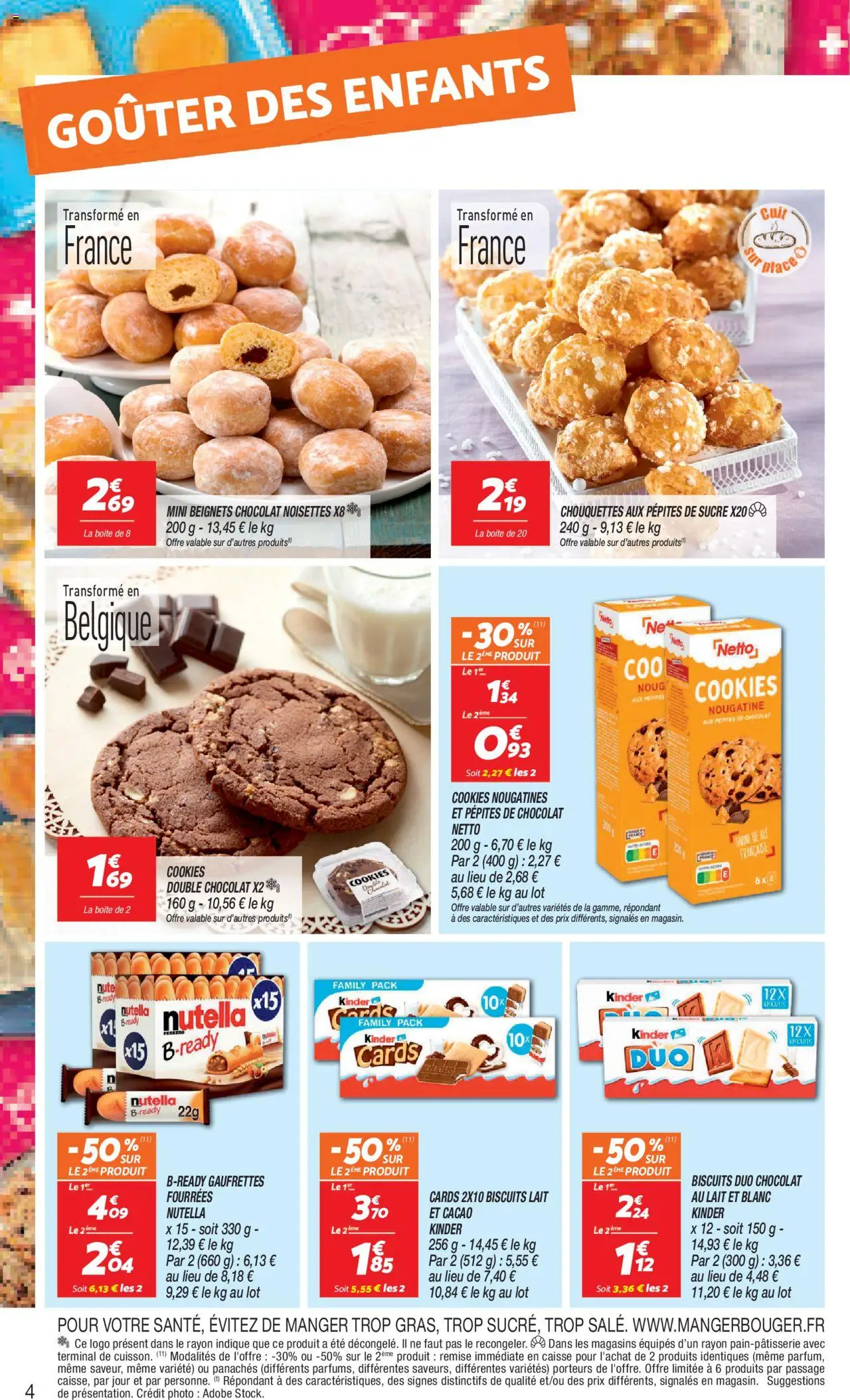  | Page: 4 | Produits: Sucre, Noisettes, Nutella, Chocolat