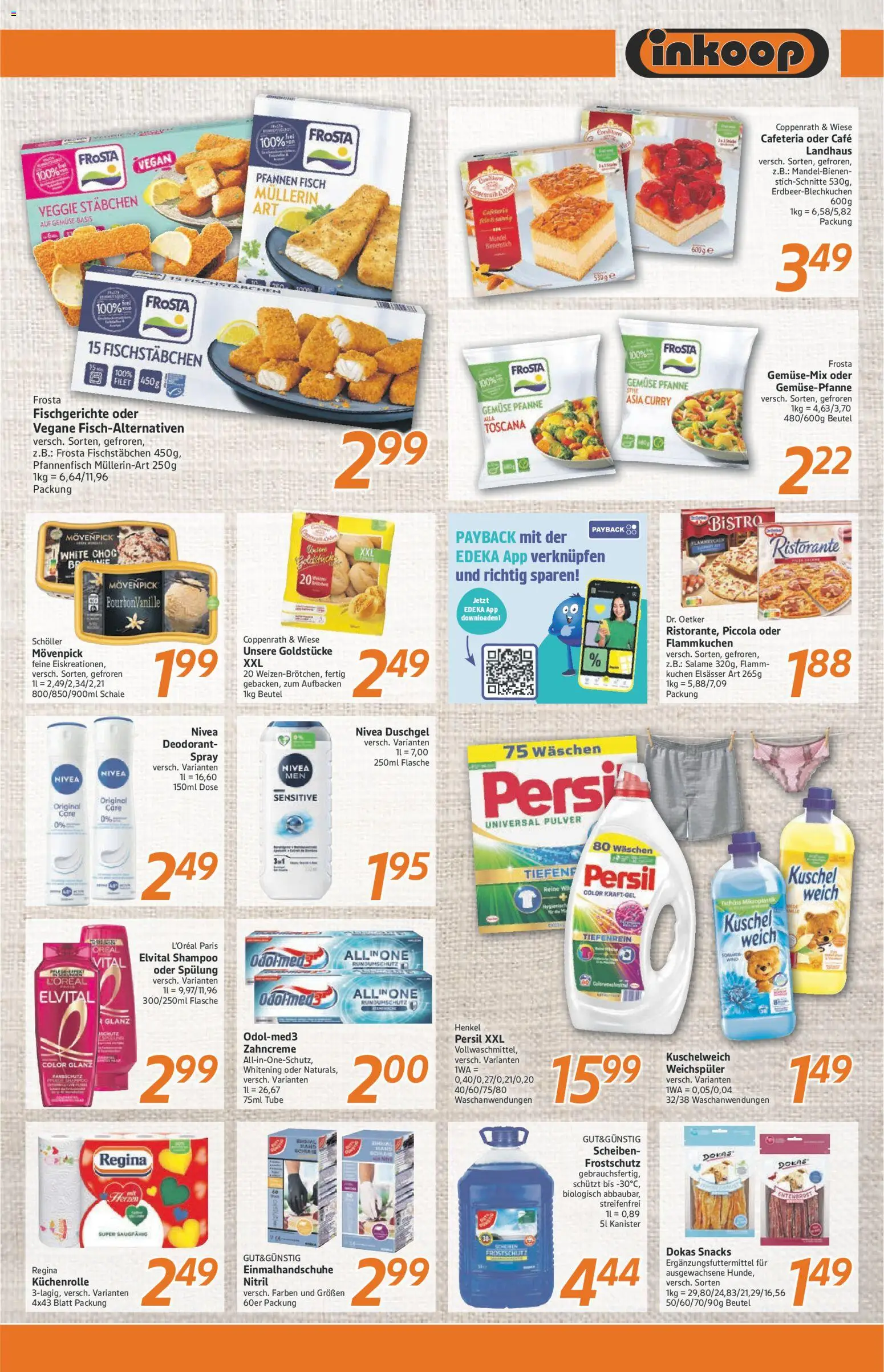 Inkoop Prospekt – gültig ab 19.01.2026 | Seite: 6 | Produkte: Shampoo, Spülung, Fischstabchen, Gemüse