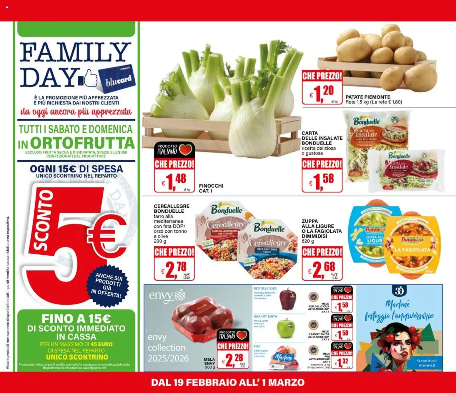 Volantino Il Gigante del 19.02.2026 | Pagina: 26 | Prodotti: Legumi, Frutta, Tonno, Farro