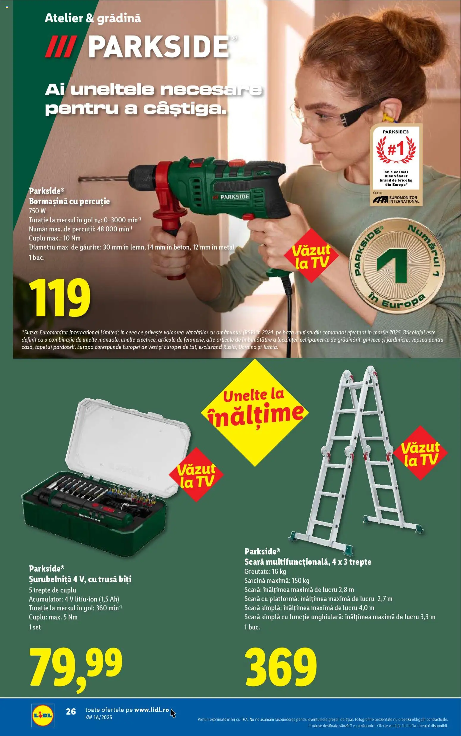 Noul catalog Lidl – valabil de la 27.12.2025 | Pagină: 26 | Produse: Vopsea, Scară, Tapet, Peluş Köpek Yatağı