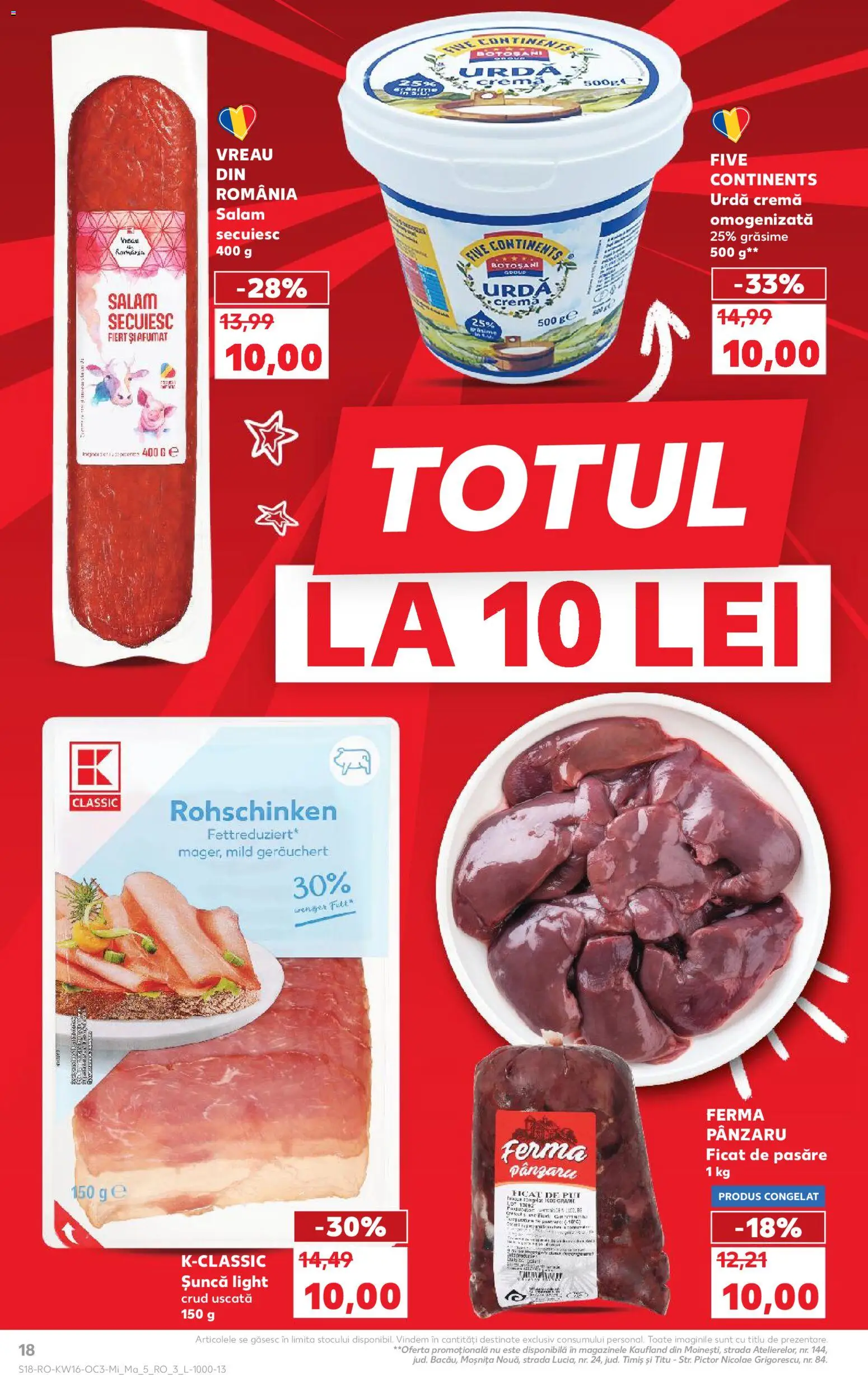 Kaufland RO akciós ujság - amely érvényes a következő dátumtól: 15.04.2026 | Oldal: 18