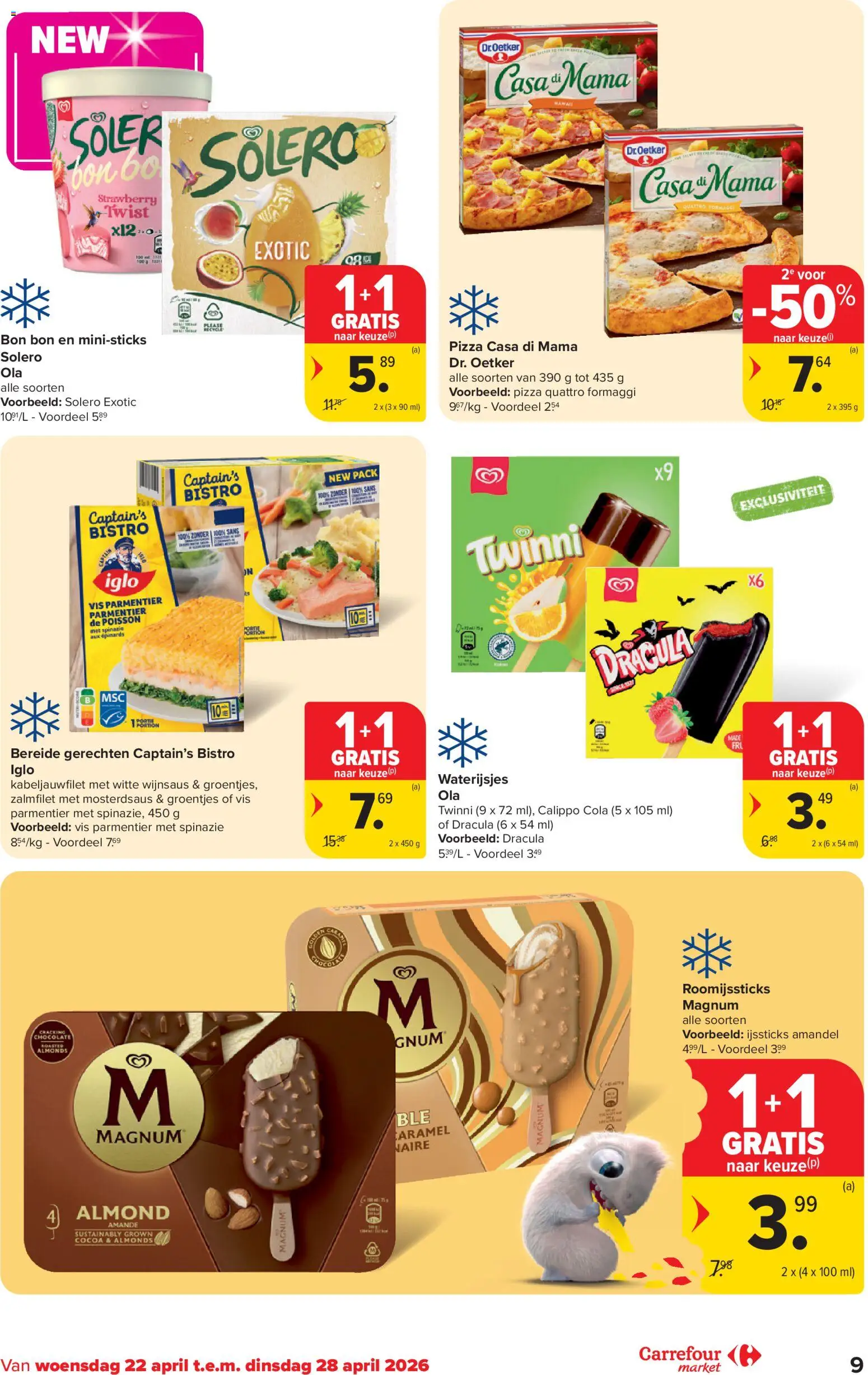 {H1} | Pagina: 9 | Producten: Pizza, Vis, Spinazie