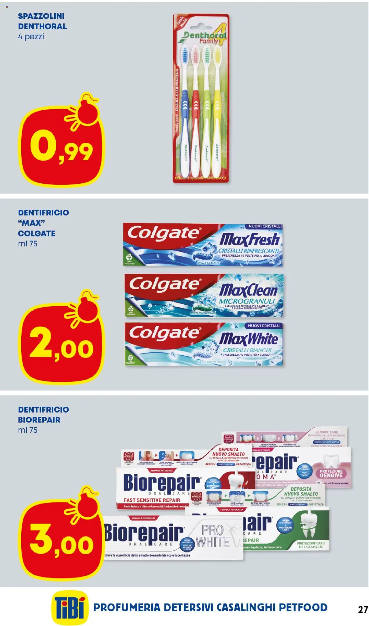 Volantino Panorama del 09.10.2025 | Pagina: 27 | Prodotti: Dentifricio, Menta