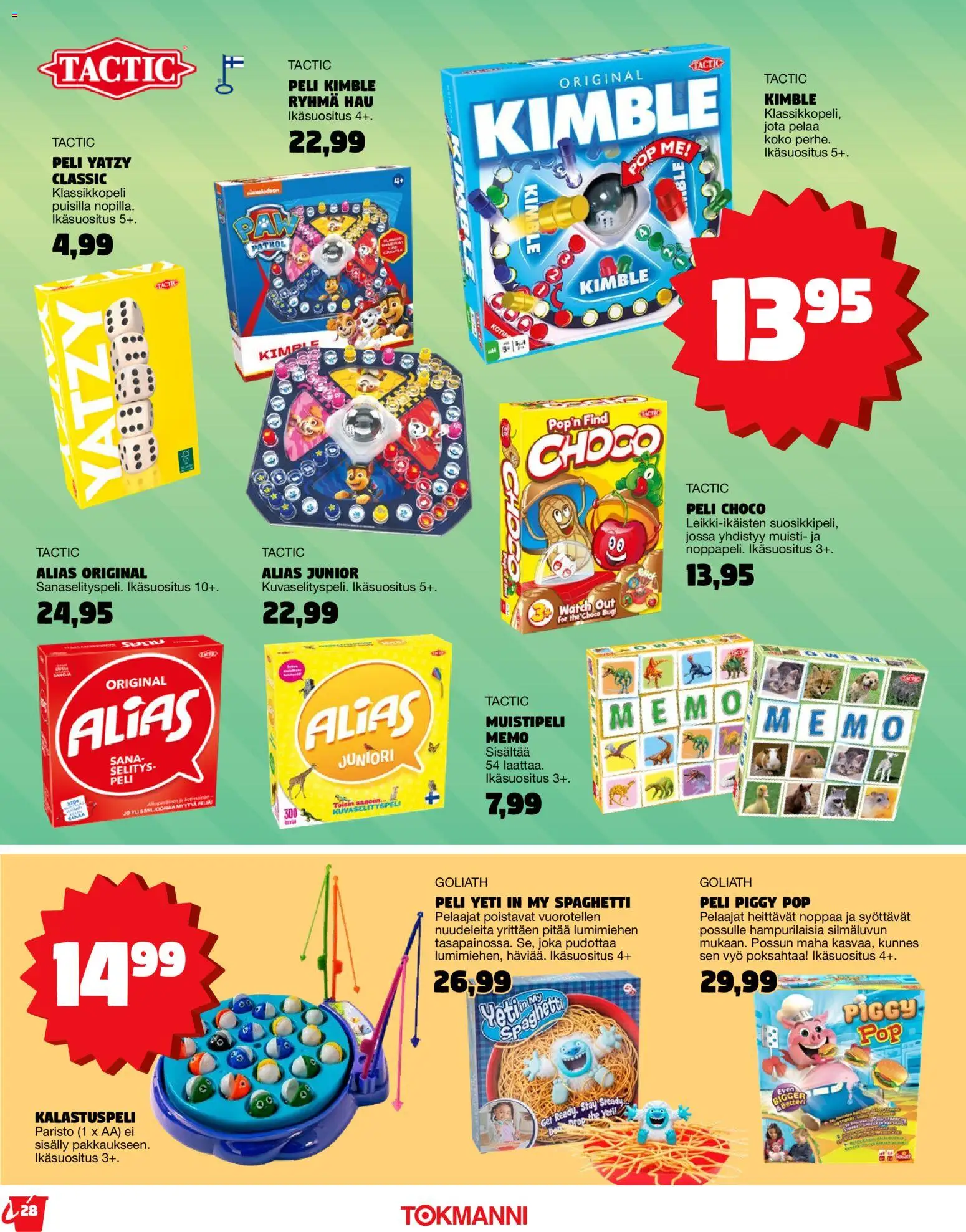 Tokmanni - Kesälelukuvasto 2026 – voimassa 27.04.2026 alkaen | Sivu: 28
