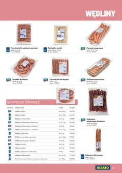 Pogląd oferty "Makro gazetka - Produktów marek własnych dla profesjonalnej Gastronomii" - ważna od 01.03.2026 | Strona: 21 | Produkty: Frankfurterki, Kabanosy, Wędliny, Wołowina