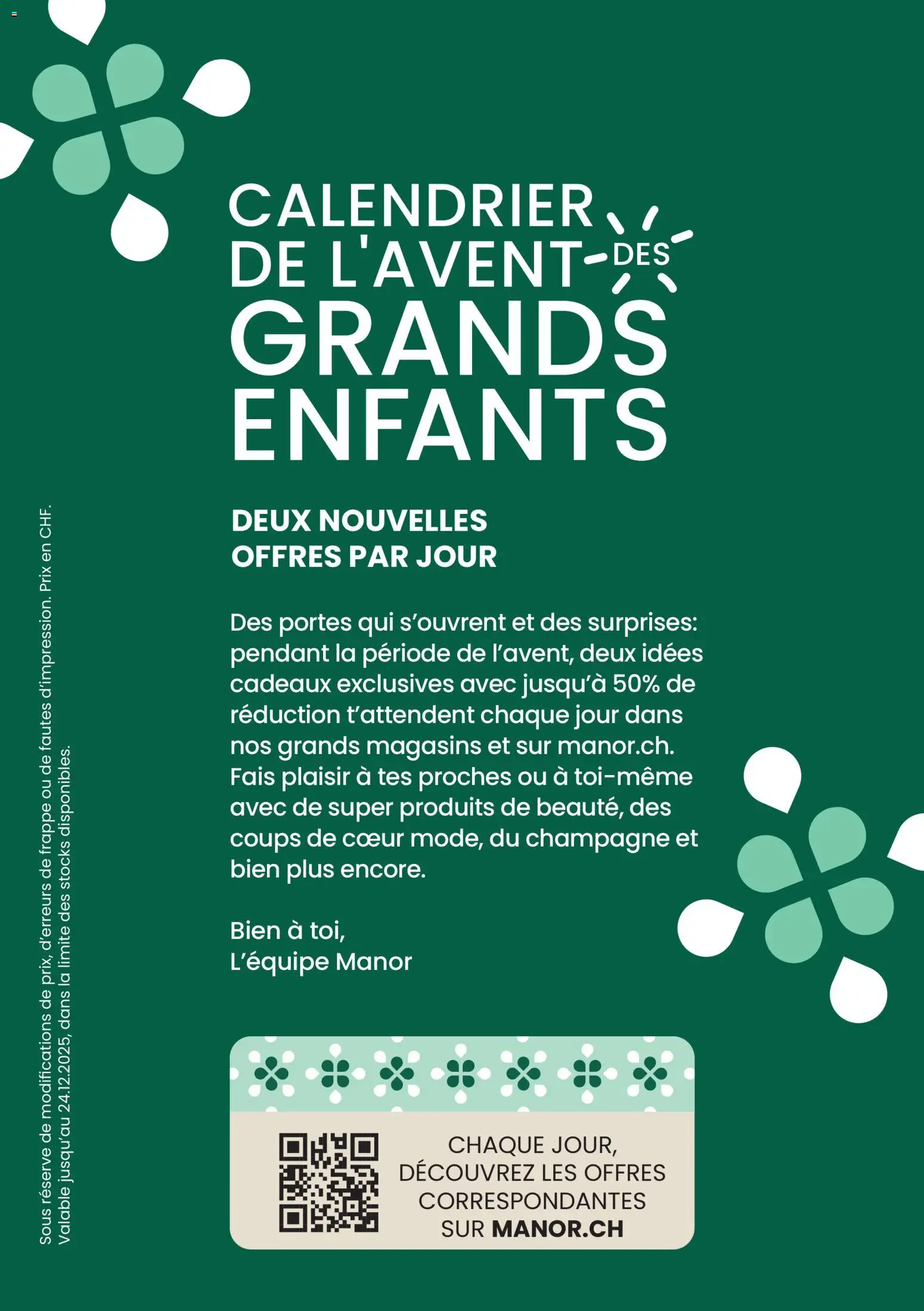 Manor Aktionen Calendrier de L'Avent – gültig ab 01.12.2025 | Seite: 2