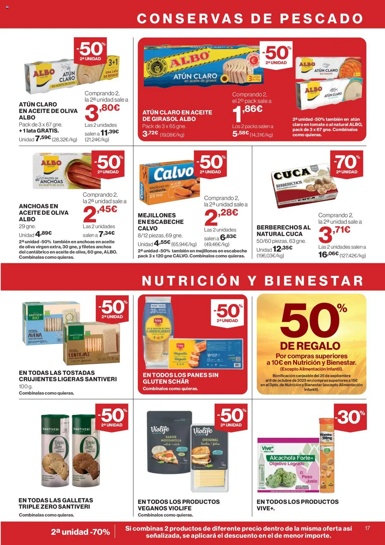 Supercor folleto │ válido desde el 11.09.2025 | Página: 17 | Productos: Aceite, Peso, Anchoa, Atún claro