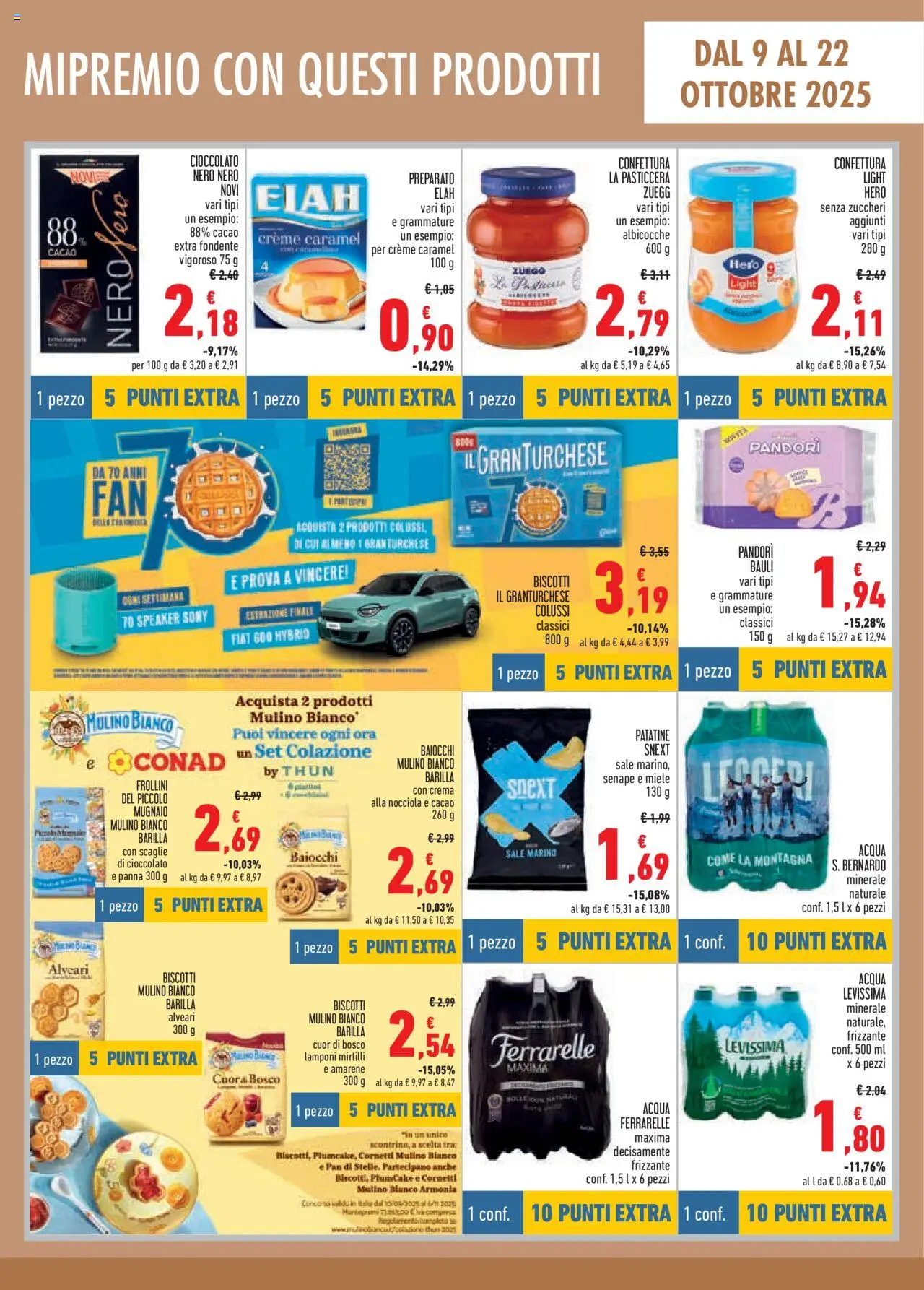 Volantino Conad del 09.10.2025 | Pagina: 7 | Prodotti: Crema, Lamponi, Biscotti, Ferrarelle