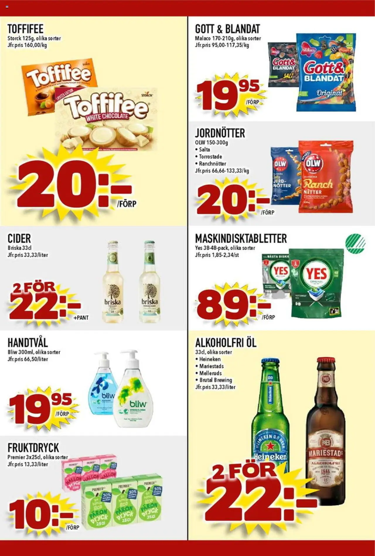Nya Pulsen reklamblad aktuell från 08.09.2025 | Sida: 18 | Produkter: Salt, Jord, Öl, Nötter