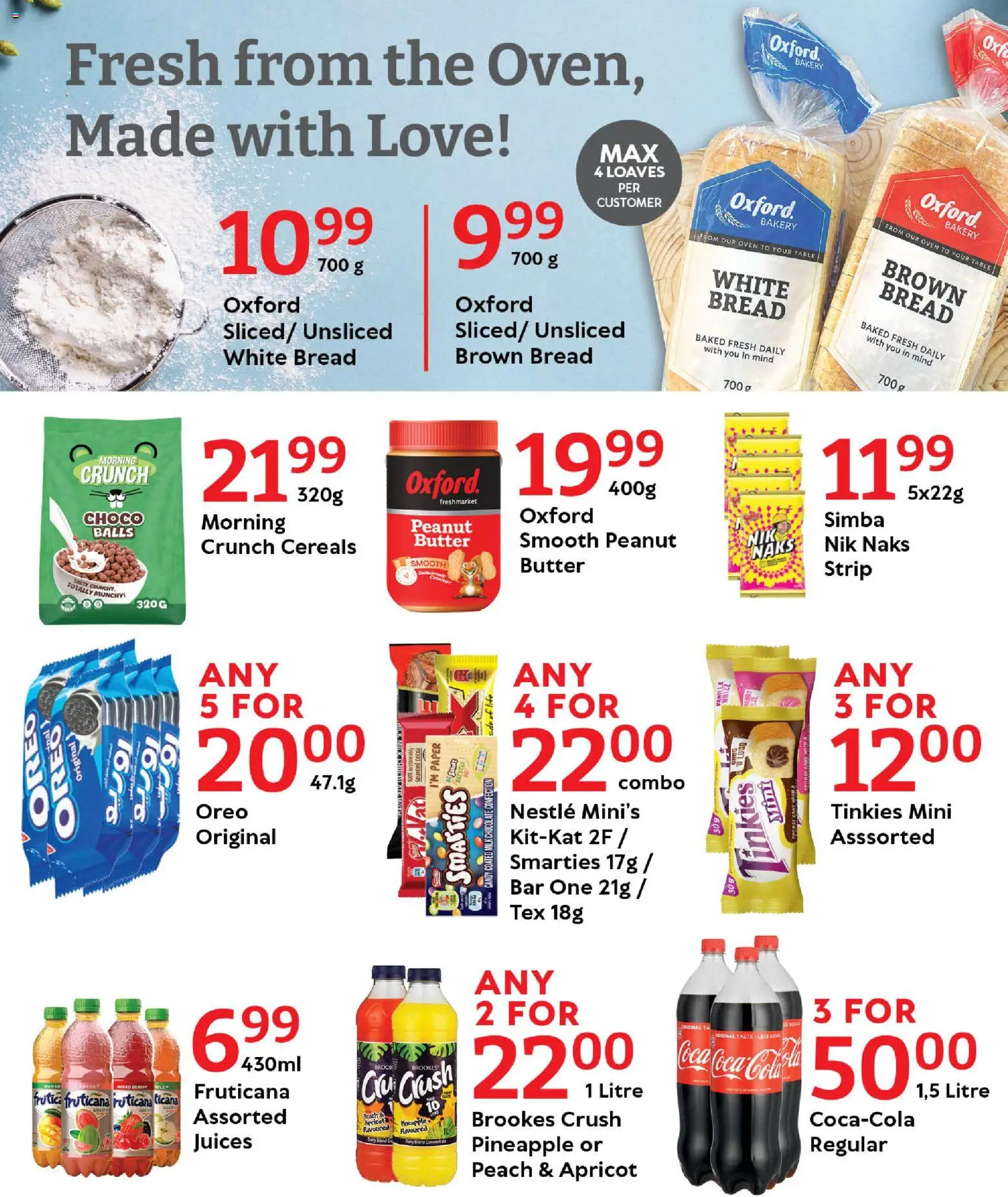 New Oxford Freshmarket catalogue – valid from 13.01.2026 | Page: 7 | Products: Table, Chocolate, Dairy blend, Peach