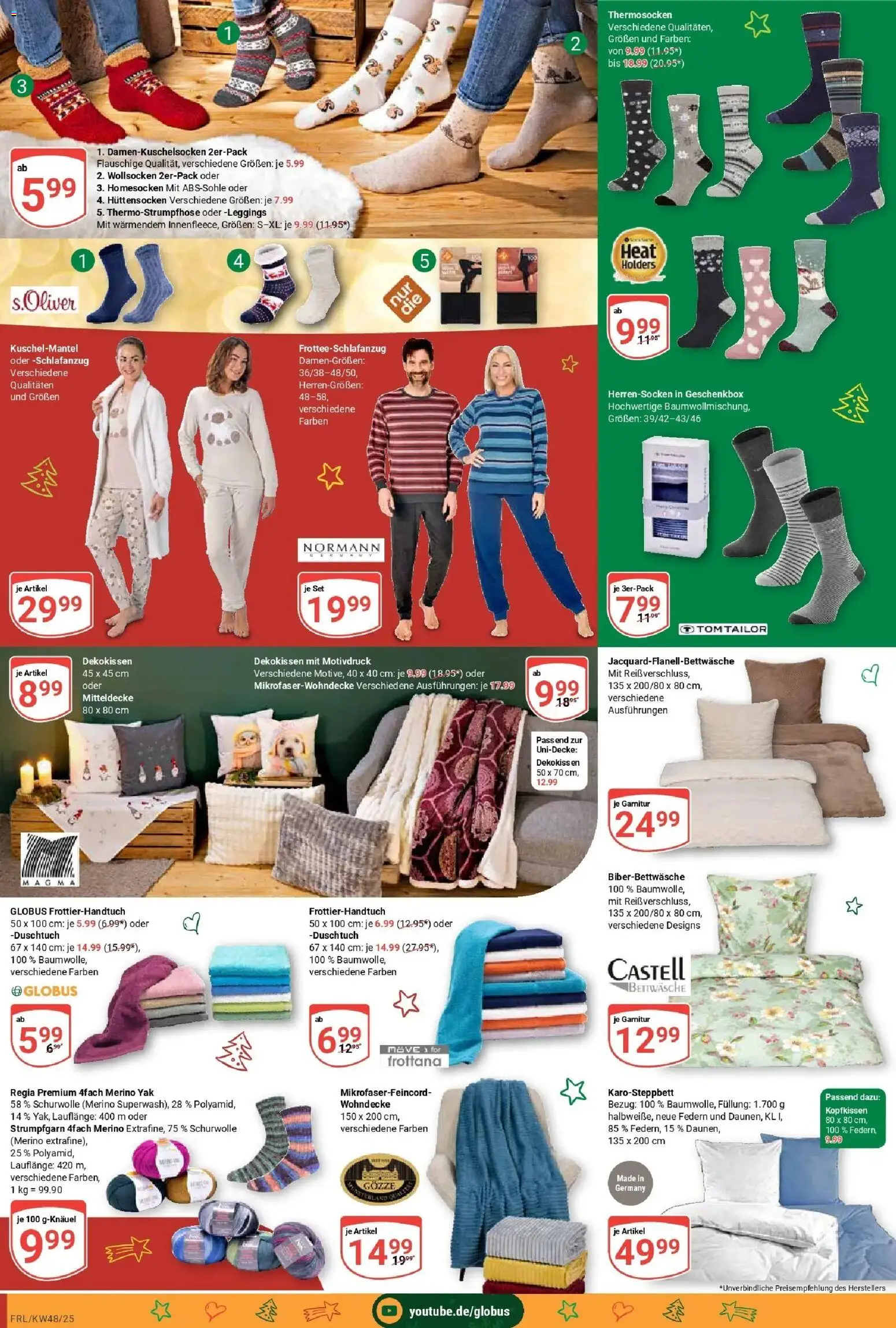 Globus prospekt Freilassing	 – gültig ab 23.11.2025 | Seite: 29 | Produkte: Bettwäsche, Kopfkissen, Leggings