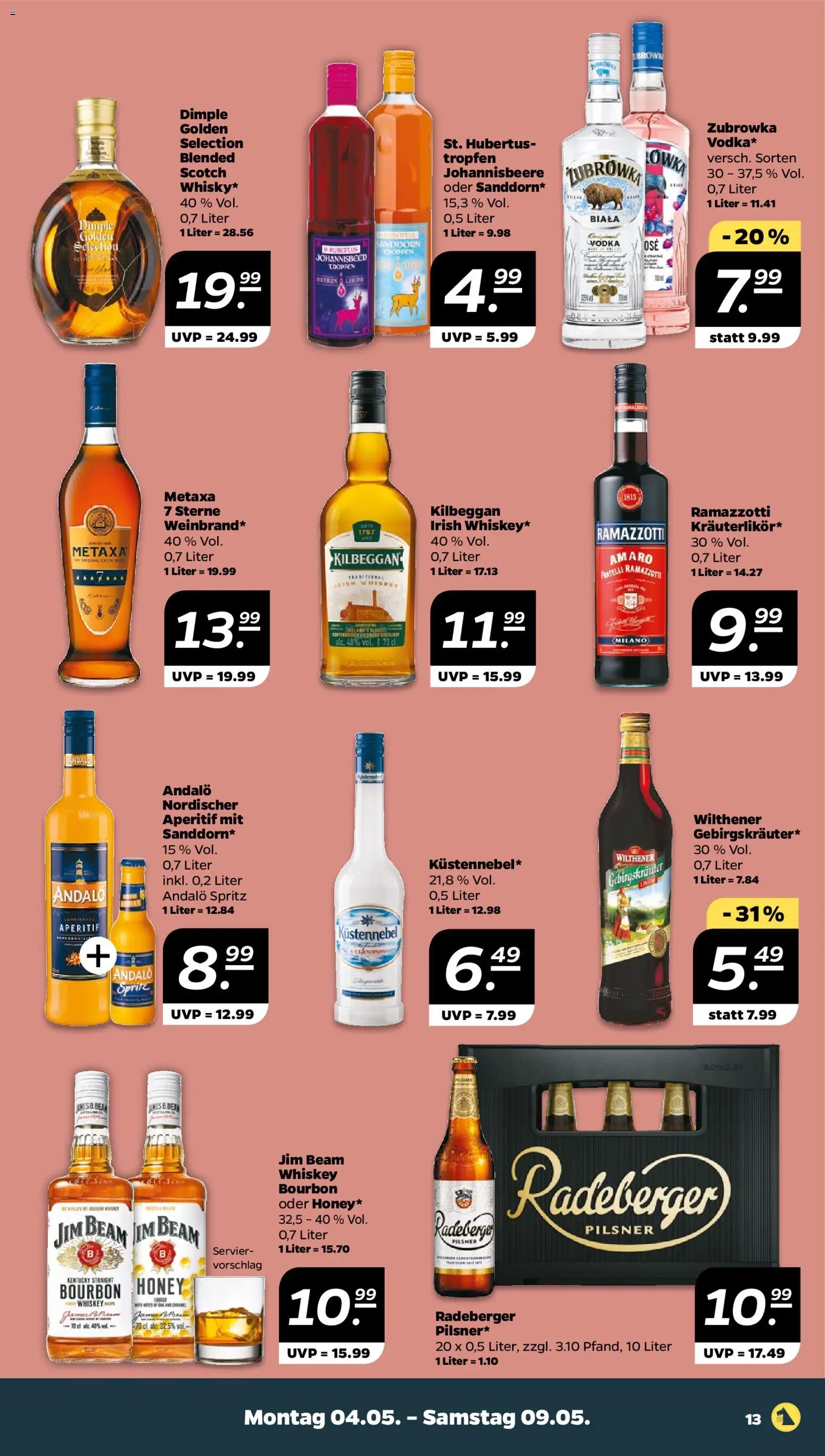 Netto Prospekt 	 – gültig ab 04.05.2026 | Seite: 13 | Produkte: Jim beam, Sprite, Likör, Ramazzotti