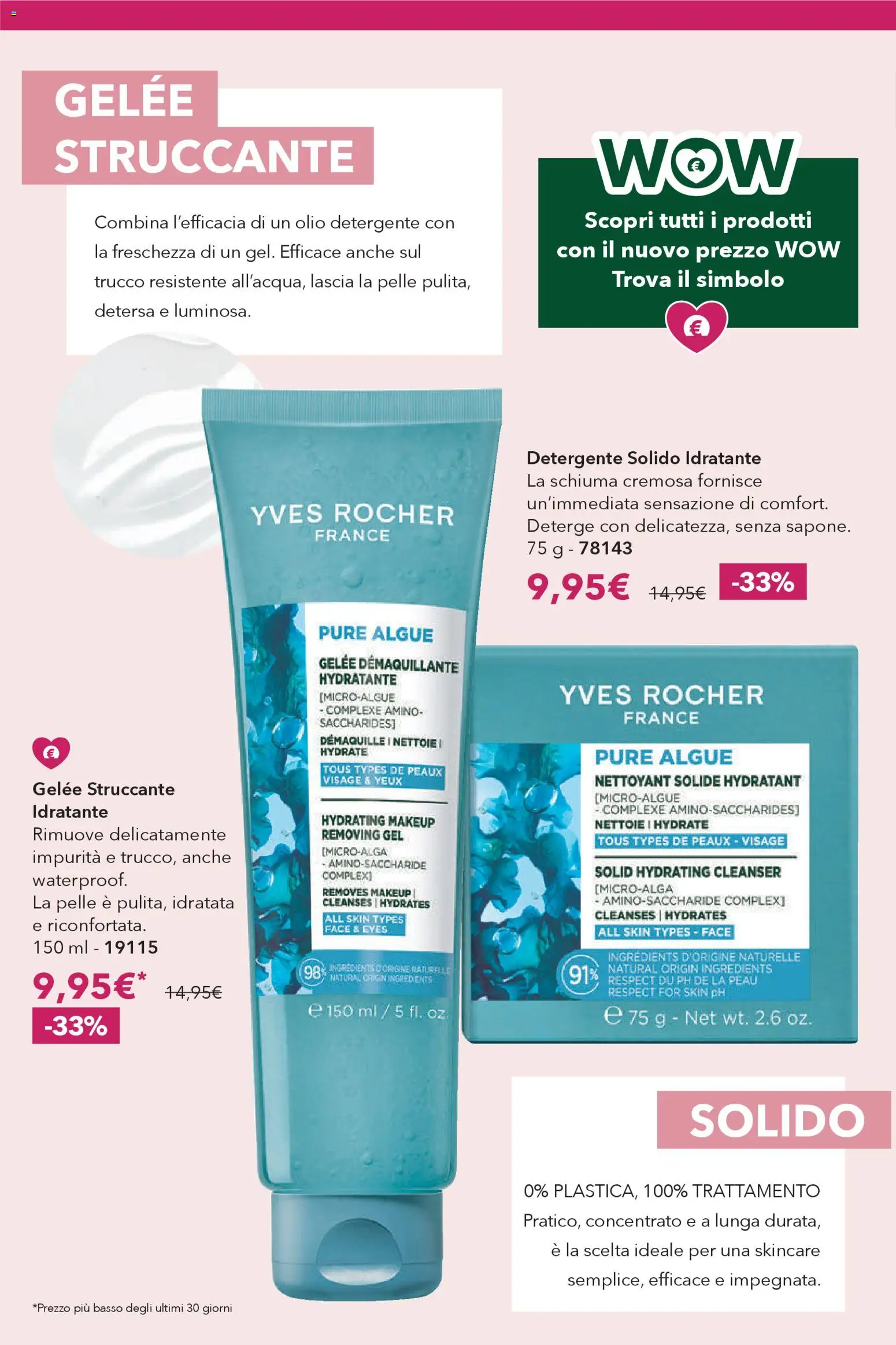 Volantino Yves Rocher del 12.03.2026 | Pagina: 38 | Prodotti: Struccante, Detergente, Olio, Trucco