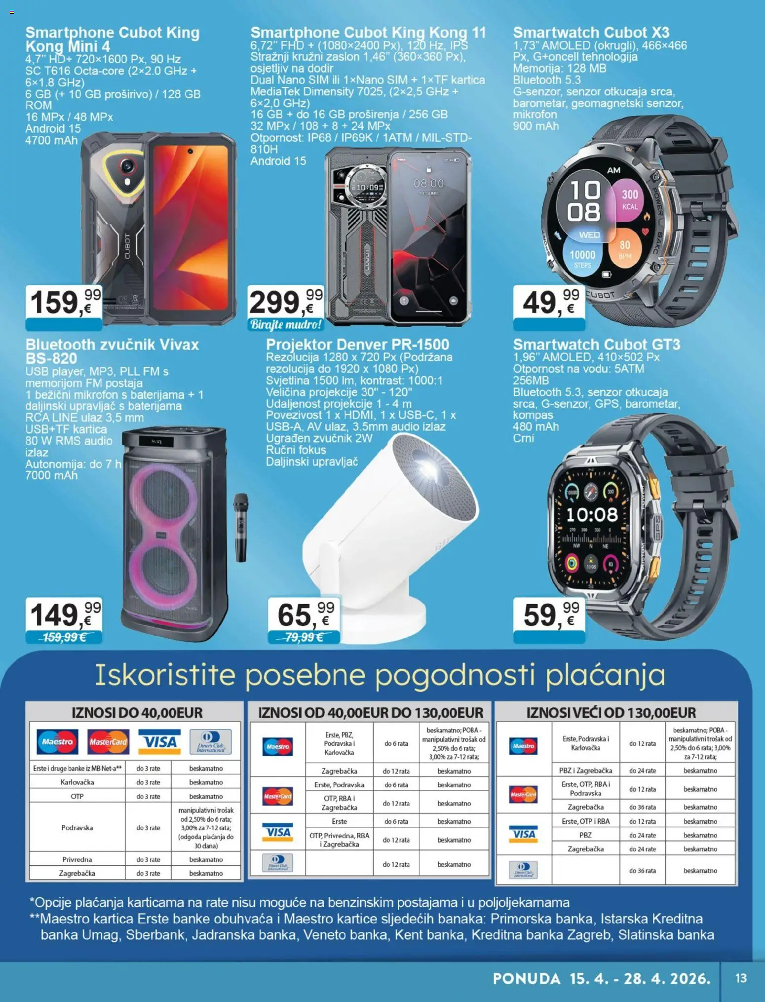 KTC katalog | vrijedi od 15.04.2026 | Stranica: 13 | Proizvodi: Smartphone, Audio, Mikrofon, USB