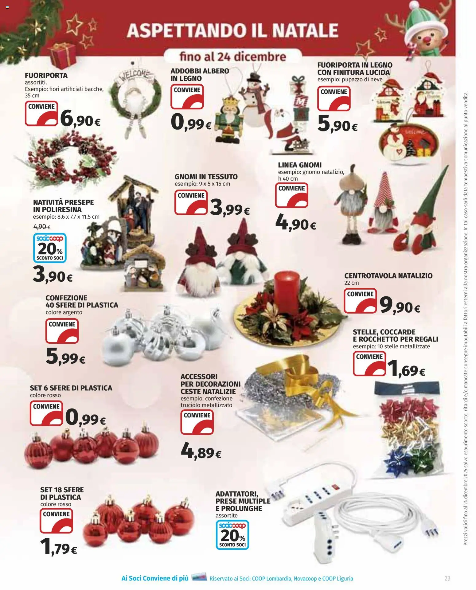 Volantino COOP del 30.10.2025 | Pagina: 23 | Prodotti: Data, Decorazioni