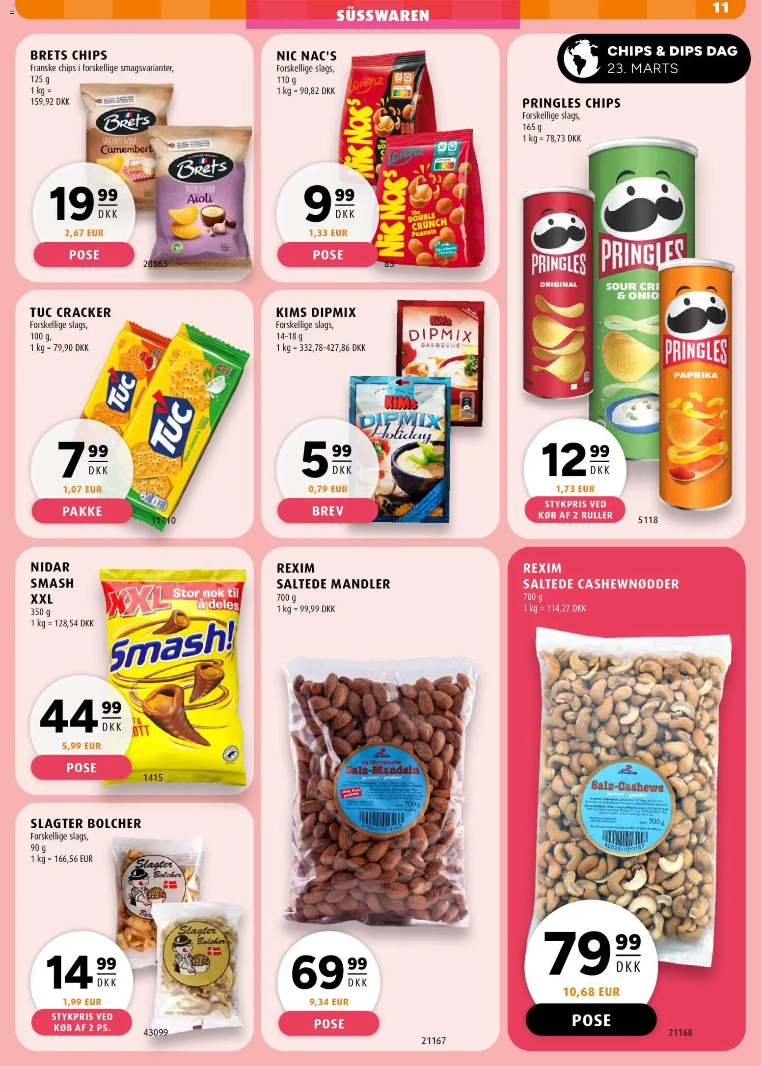 Scandinavian Park tilbudsavis – gyldig fra 26.02.2026 | Side: 13 | Produkter: Chips, Peanuts, Cashewnødder, Paprika
