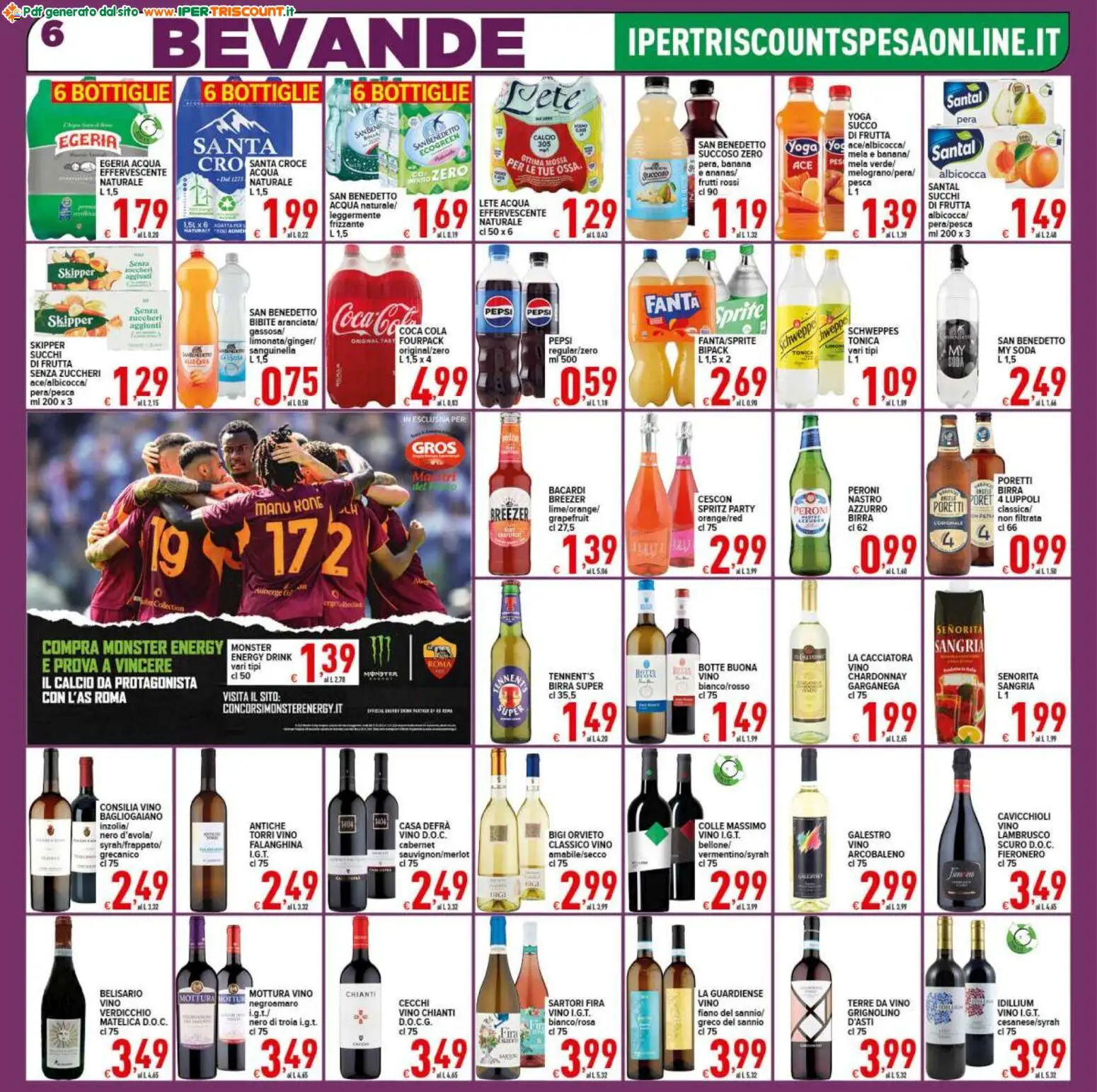Volantino Ipertriscount del 27.12.2025 | Pagina: 6 | Prodotti: Birra, Bibite, Adattatore, Pepsi