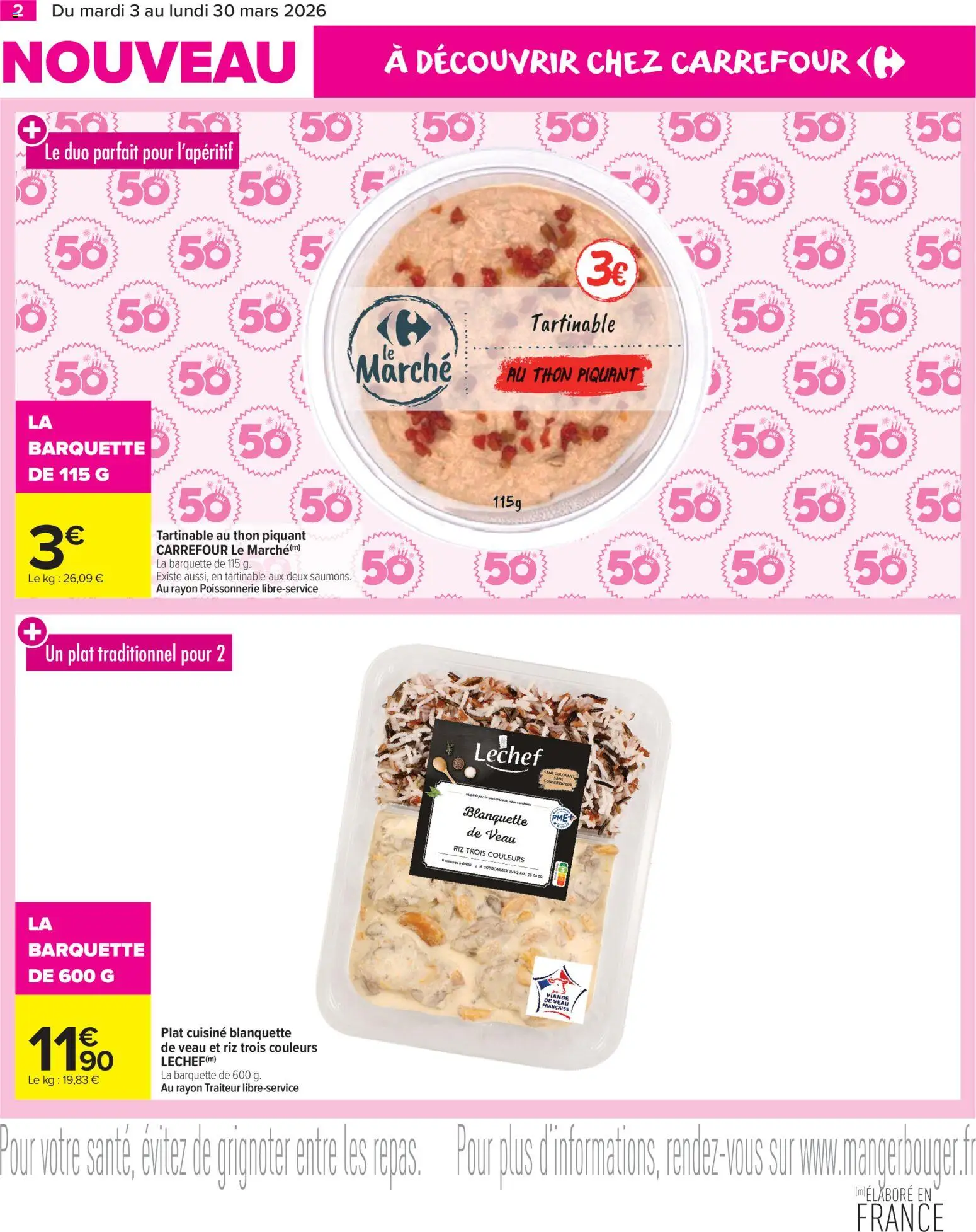 {H1} | Page: 2 | Produits: Poissonnerie, Thon, Viande, Riz