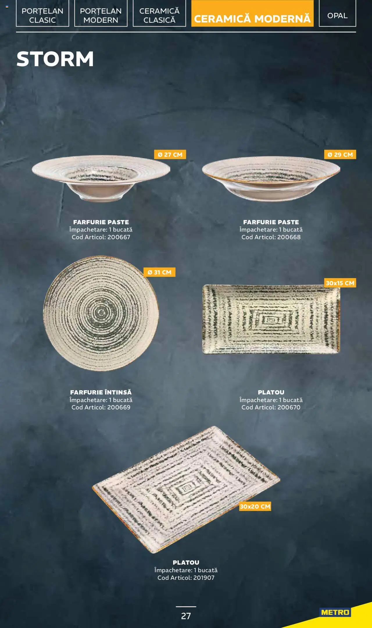 Metro catalog - Sortiment de veselă profesională – valabil de la 20.01.2025 | Pagină: 27 | Produse: Farfurie, Paste