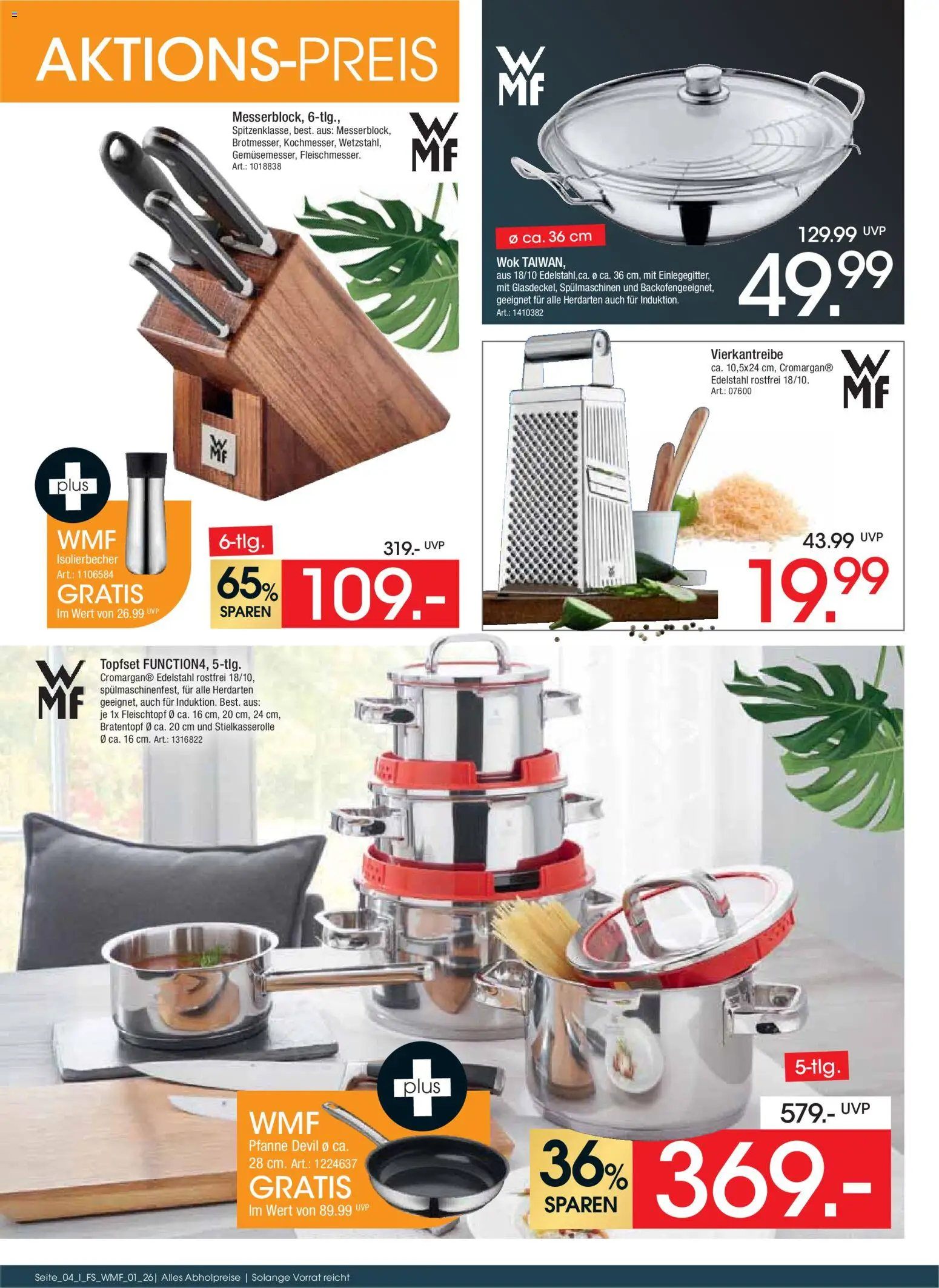 Zurbrüggen WMF Marken-Spezial – gültig ab 16.03.2026 | Seite: 4 | Produkte: Wok