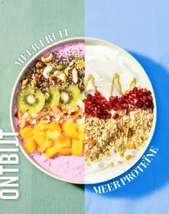 MEER FRUIT ONTBIJT, Breakfast bowl with more fruit. - Voorbeeld van een folder van Albert Heijn, geldig van 31.12.2025 | Pagina: 50 | Producten: Fruit