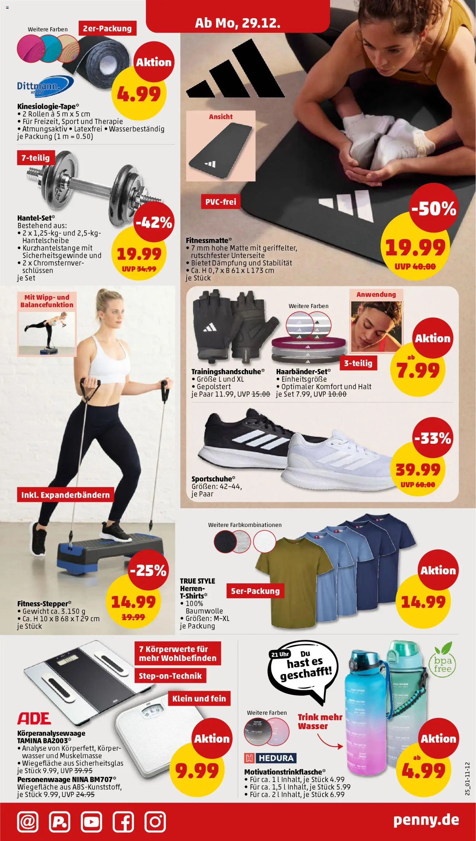 Penny Prospekt 	 – gültig ab 29.12.2025 | Seite: 33 | Produkte: Gewicht, Personenwaage, Wasser, Uhr
