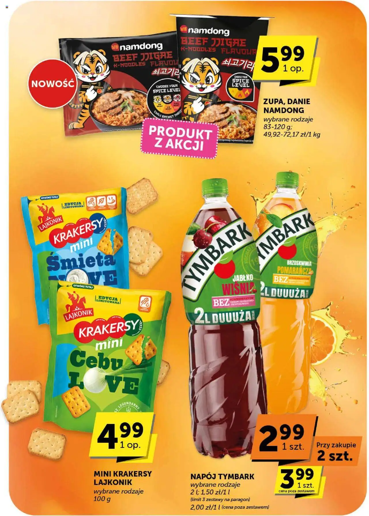 Groszek Gazetka od 21.08.2025 | Strona: 2 | Produkty: Brzoskwinia, Chili, Krakersy