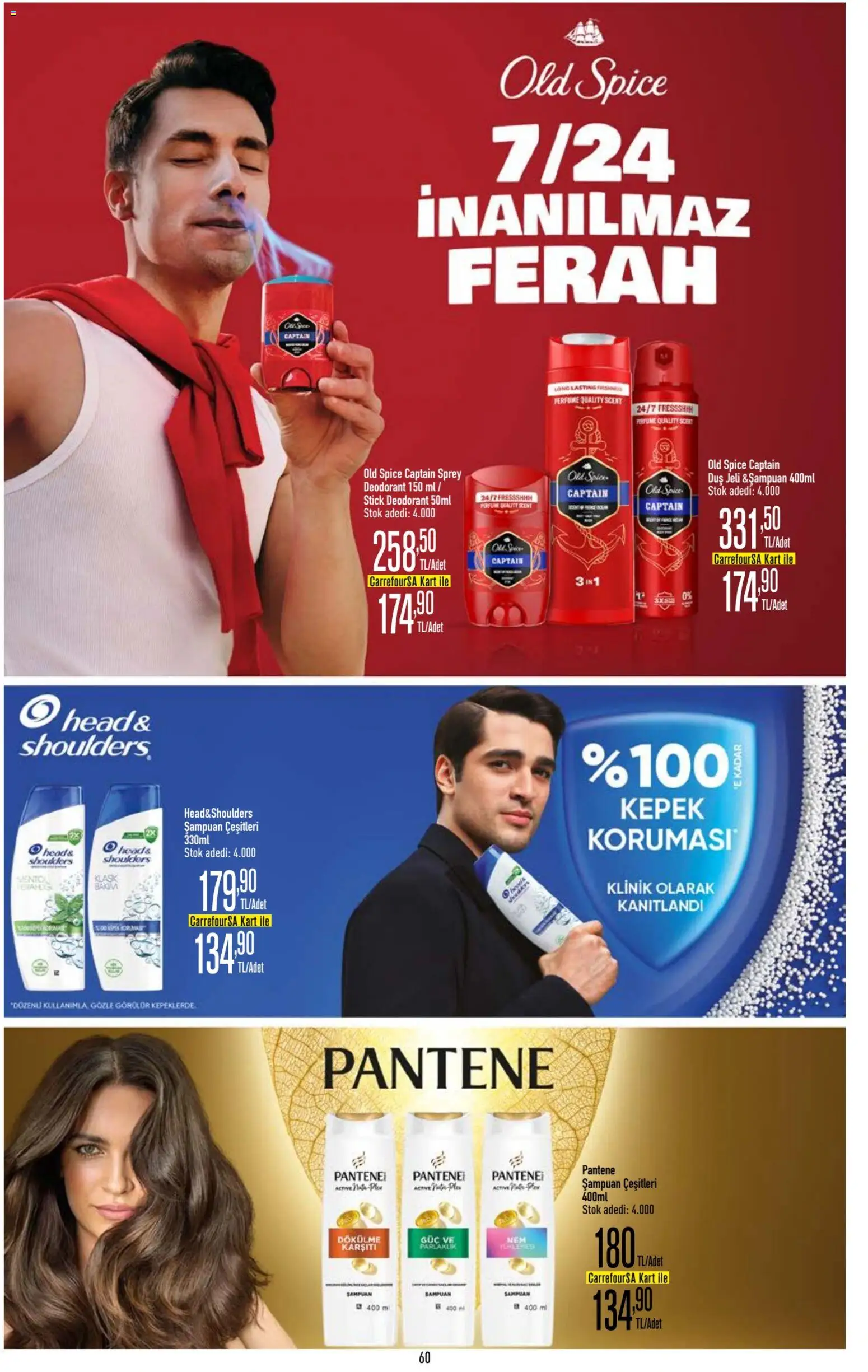 CarrefourSA Katalog - 18.12.2025 tarihinden itibaren geçerlidir | Sayfa: 61 | Ürünler: Duş, Şampuan, Duş jeli, Deodorant