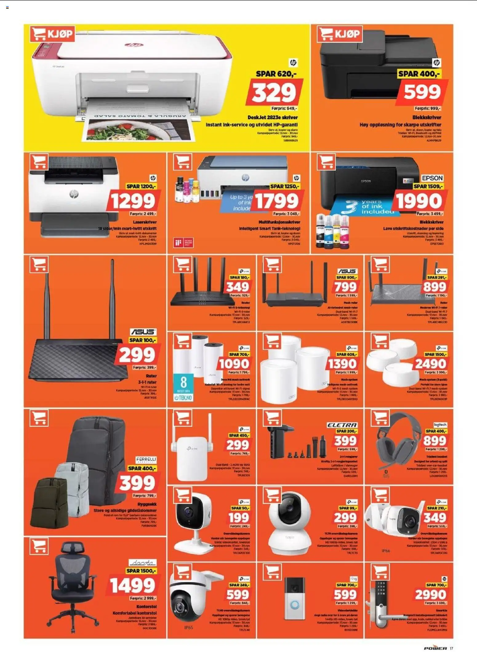 {H1} | Side: 17 | Produkter: Ryggsekk, Mesh, Kontorstol, Суміш дитяча