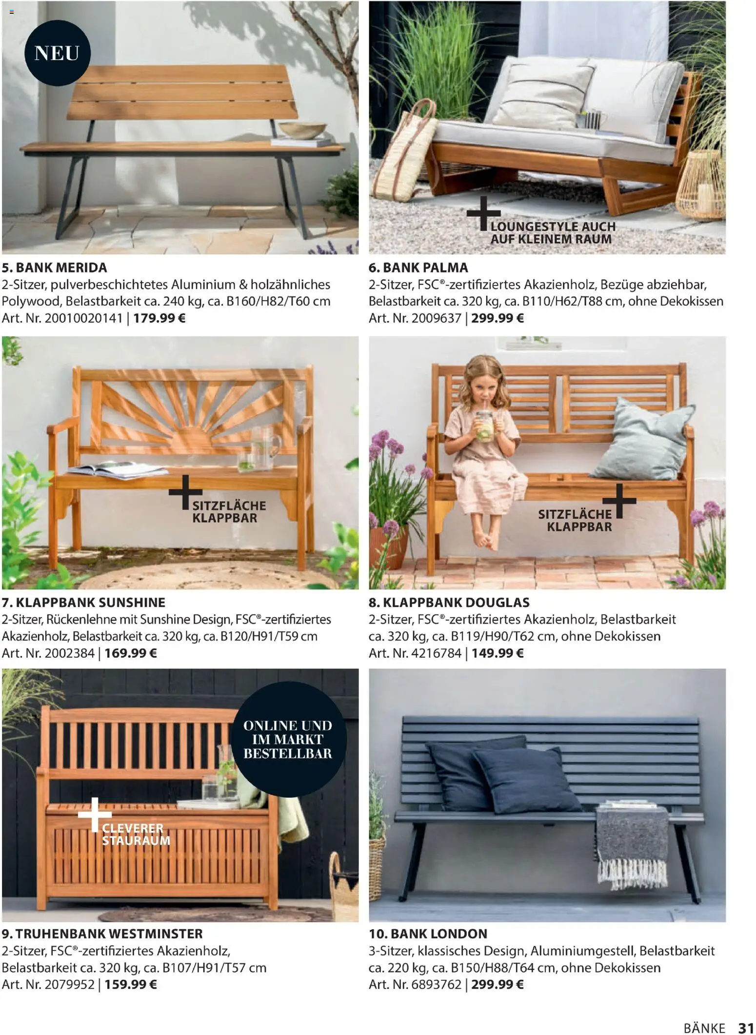 Dehner Gartenmöbel Trends 2026 gültig ab 29.01.2026 | Seite: 31