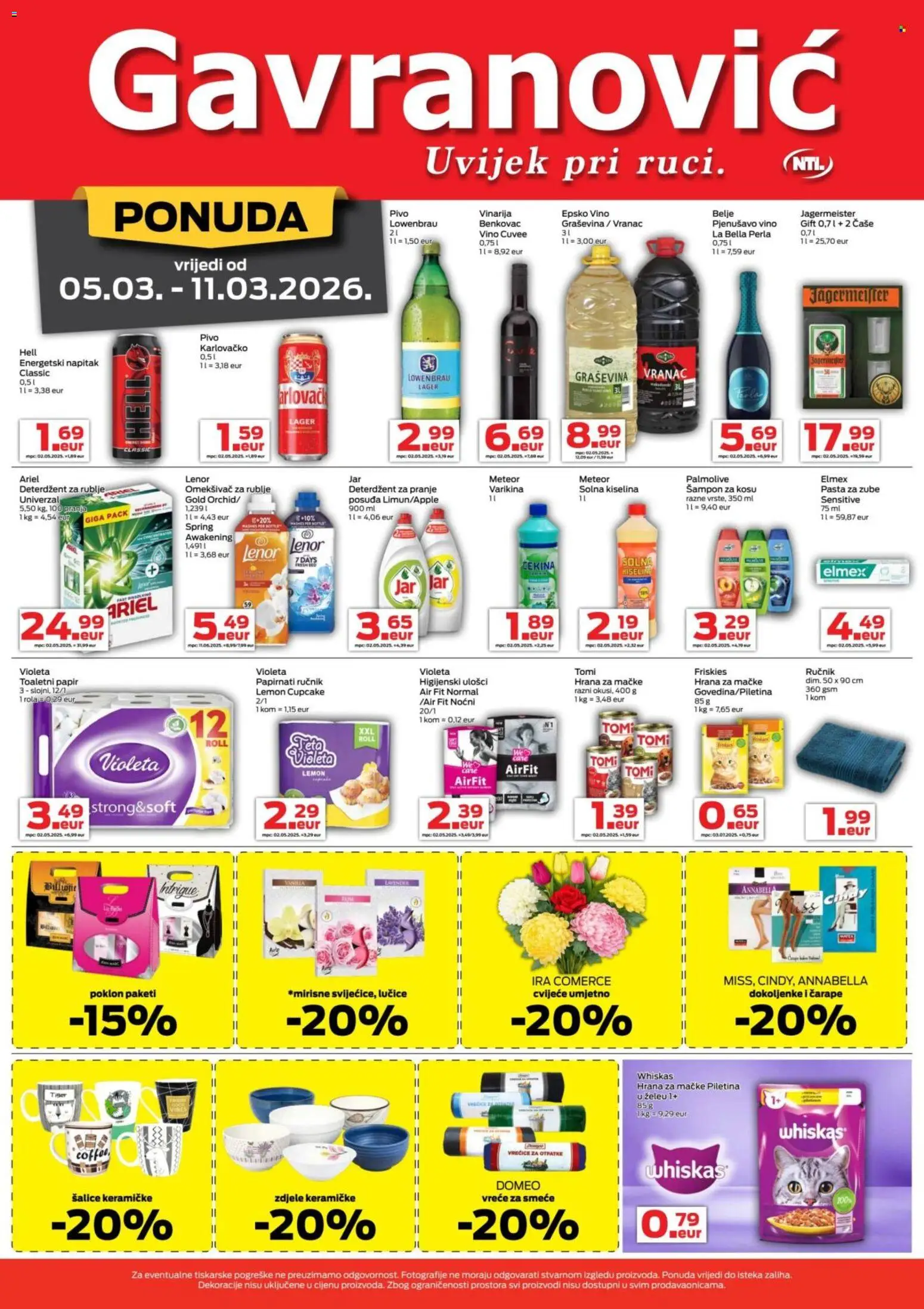 Gavranović katalog | vrijedi od 05.03.2026 | Stranica: 4 | Proizvodi: Šampon, Vino, Čaše, PC