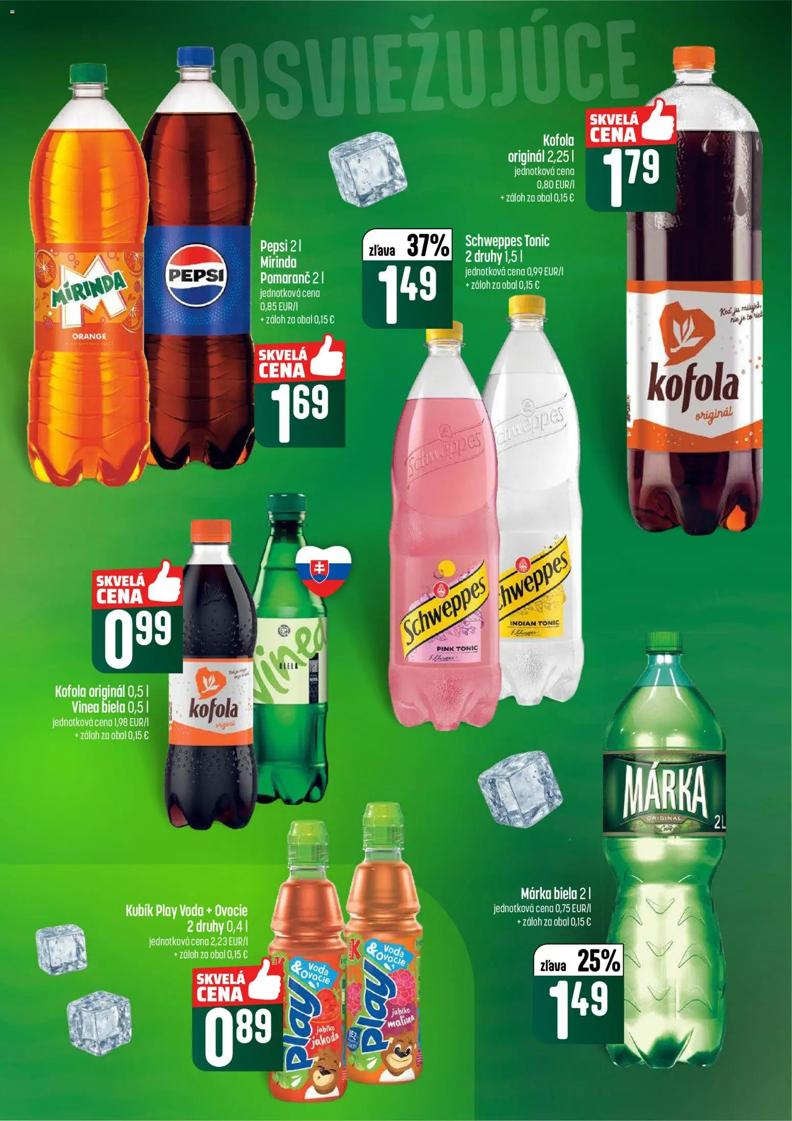 Nové COOP Jednota akcie – leták je platný od 12.02.2026 | Strana: 49 | Produkty: Kofola, Voda, Mirinda, Vinea