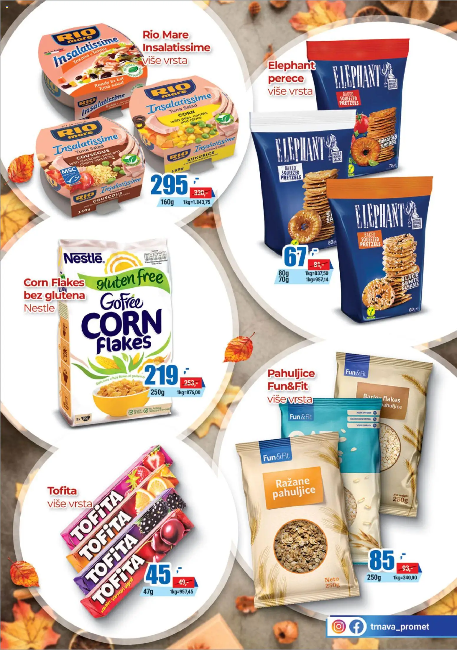 Trnava Promet katalog - važi od 06.11.2025 | Strana: 11 | Proizvode: Pahuljice, Rio mare, Candy