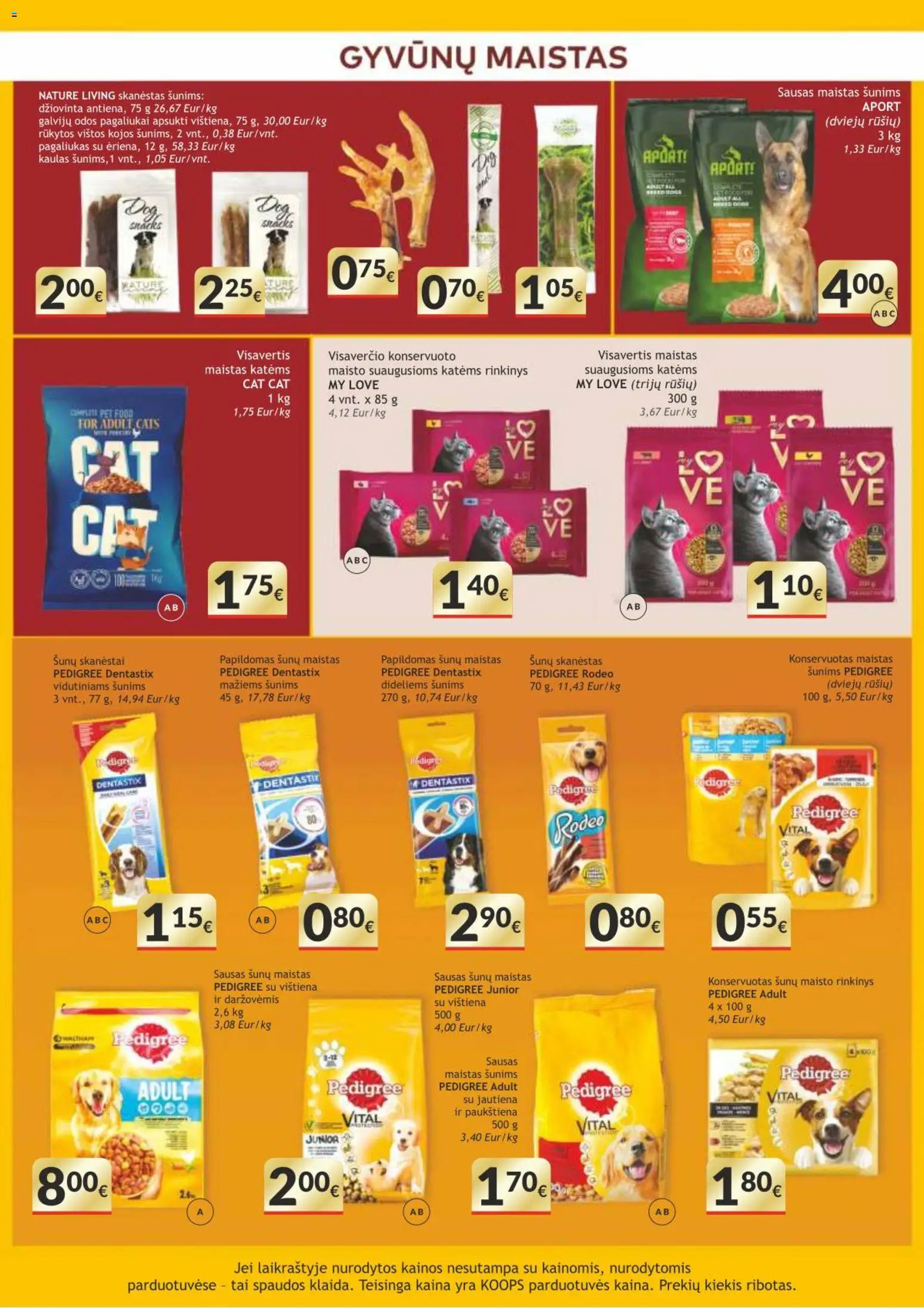 Koops akcijos nuo 16.02.2026 | Puslapis: 14 | Prekių: Vištiena, Jautiena