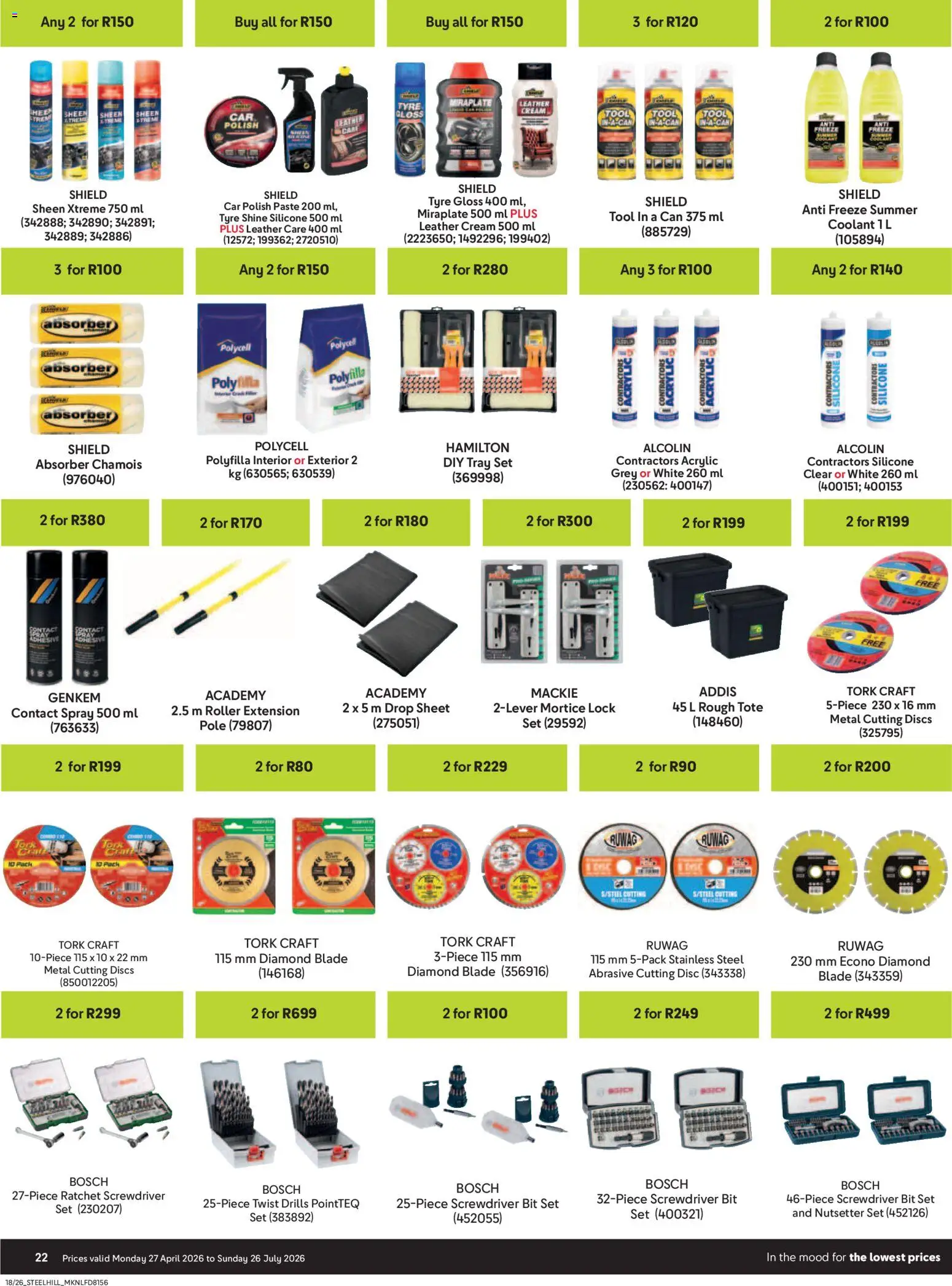 New Makro catalogue – valid from 27.04.2026 | Page: 22 | Products: Gloss, Lock, Adhesive, Cream