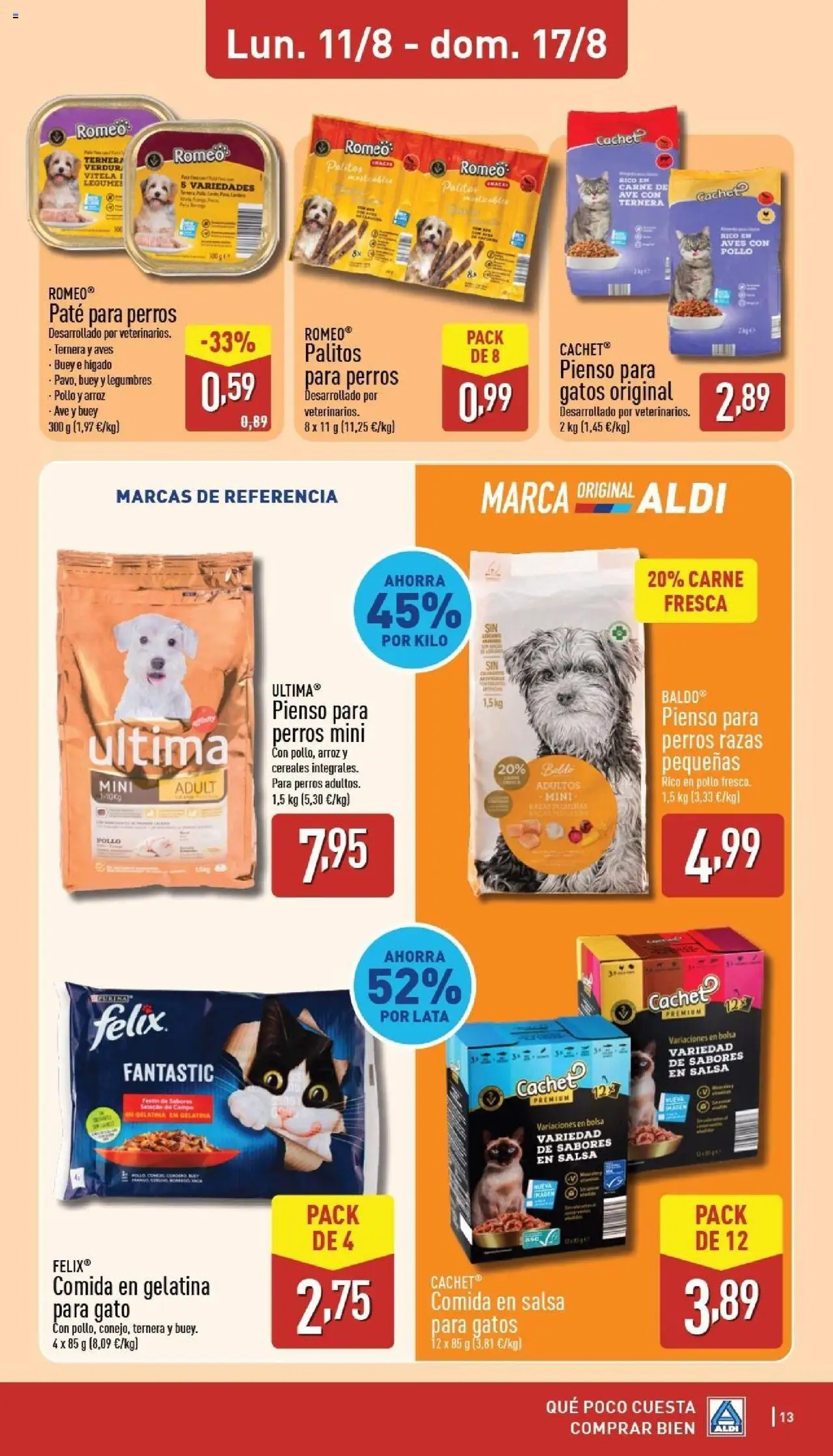 Aldi folleto Península │ válido desde el 11.08.2025 | Página: 13 | Productos: Gelatina, Arroz, Cereales, Bolsa