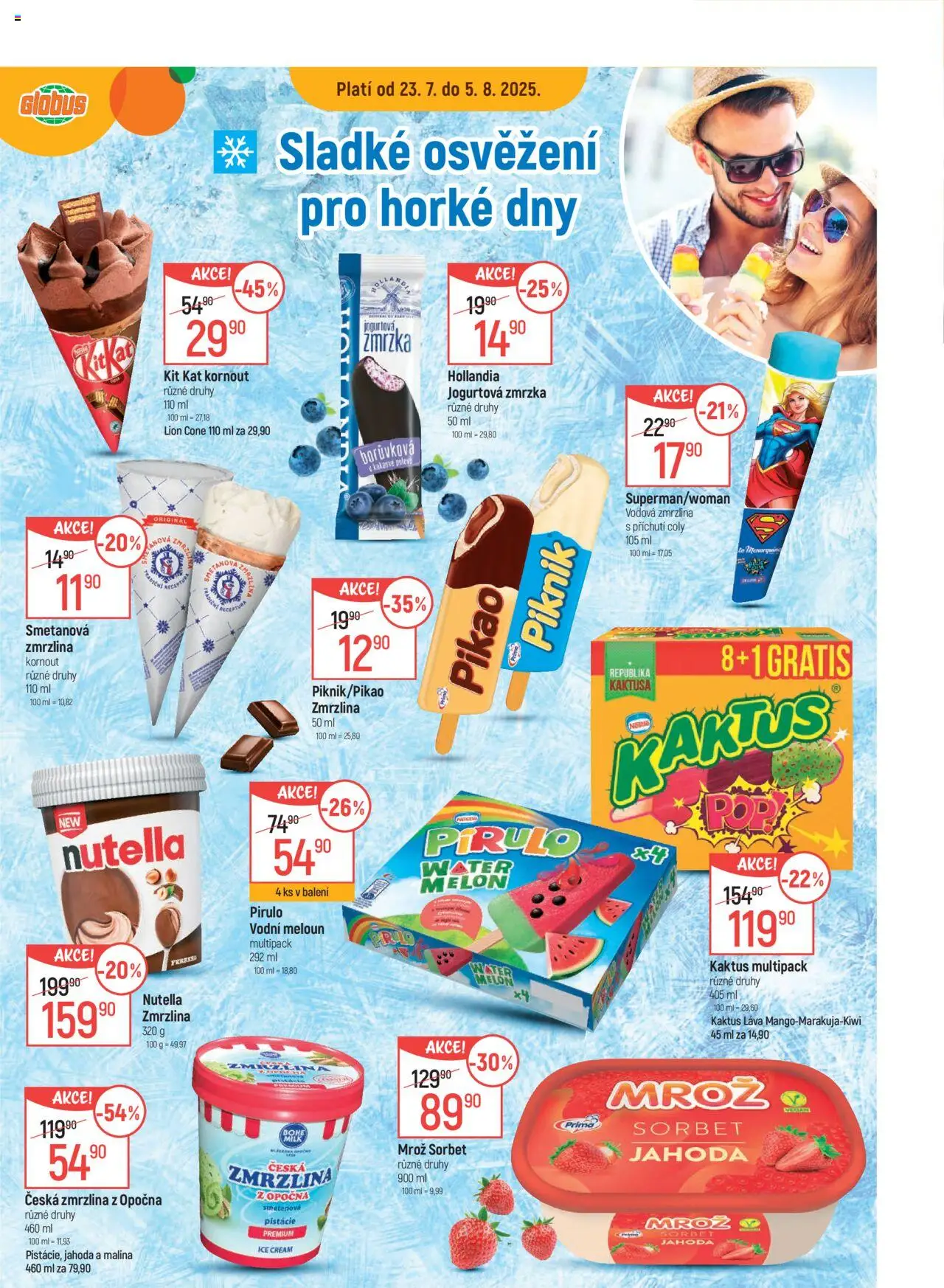 Globus leták - Liberec od 23.07.2025 | Strana: 19 | Produkty: Pistácie, Zmrzlina, Hollandia, Sorbet