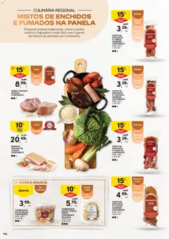Pré-visualização Continente - Queijos, Enchidos e Vinhos Aproveite para petiscar válido de 03.02.2026 | Página: 14 | Produtos: Pernil, Cebola, Carne, Panela