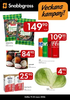 Snabbgross erbjudanden - Förhandsvisning av reklamblad från butik Snabbgross aktuell från 09.03.2026