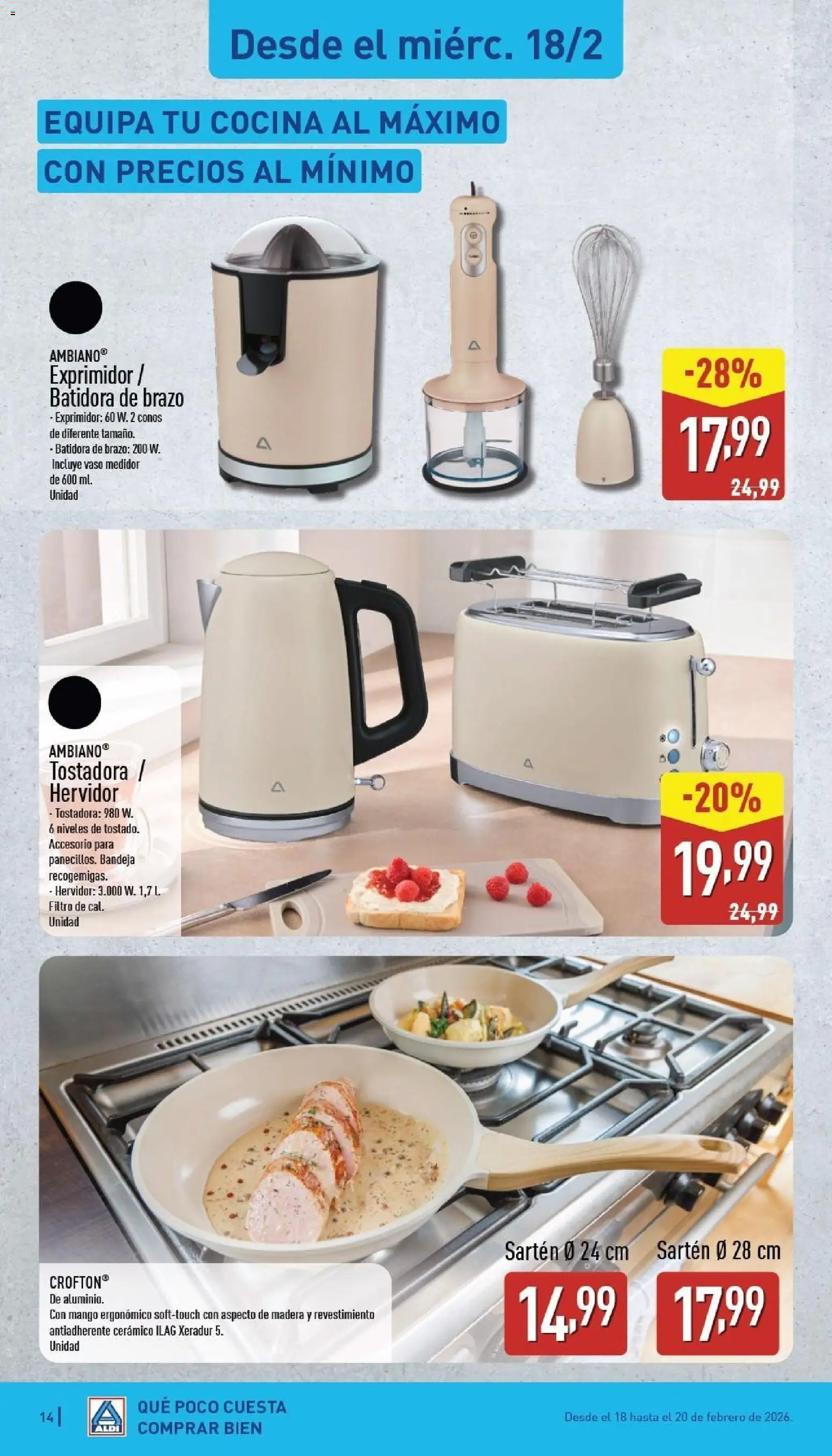 Aldi folleto Península │ válido desde el 16.02.2026 | Página: 14