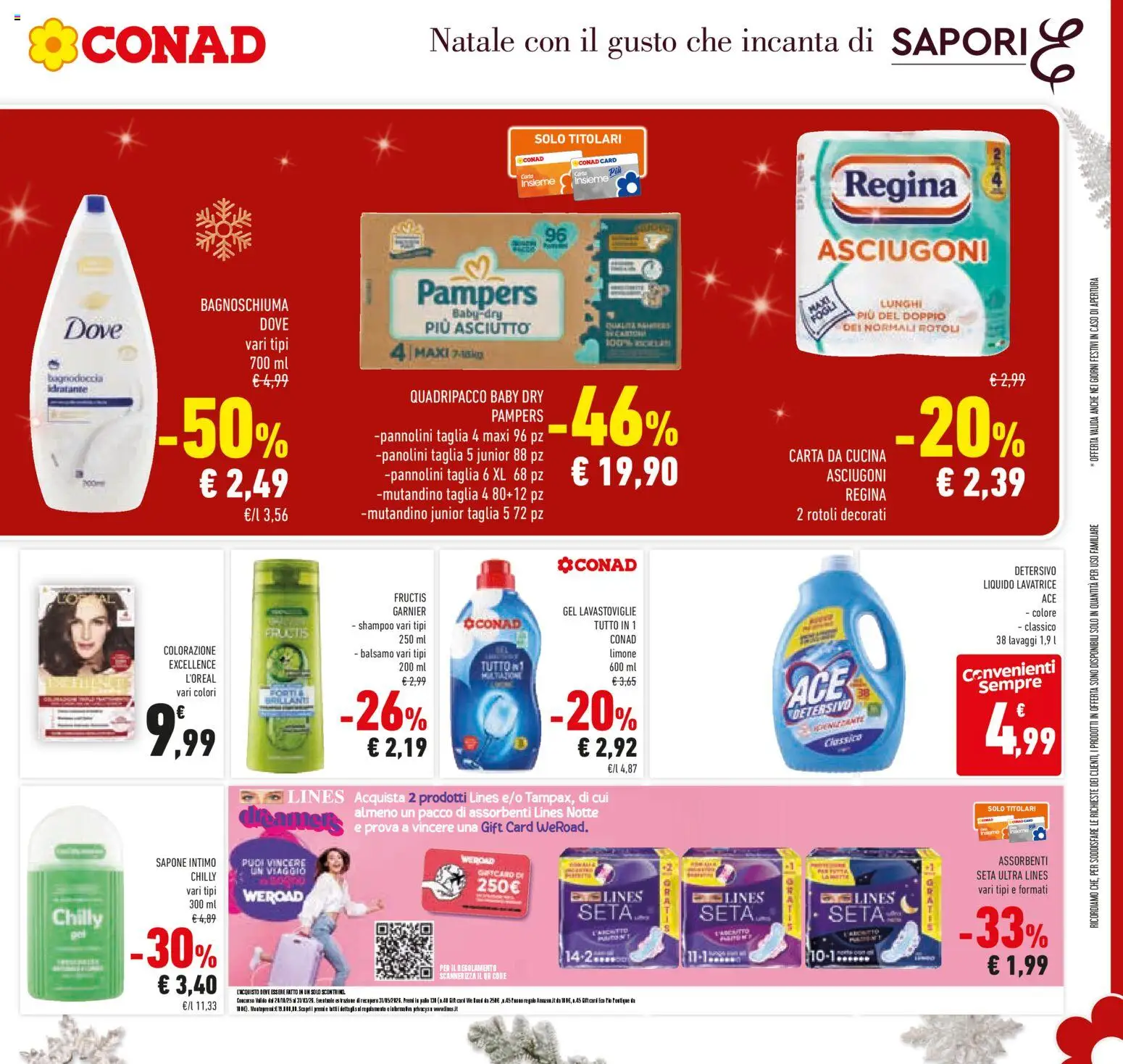 Volantino Conad del 15.12.2025 | Pagina: 41 | Prodotti: Shampoo, Intimo, Limone, Lavastoviglie