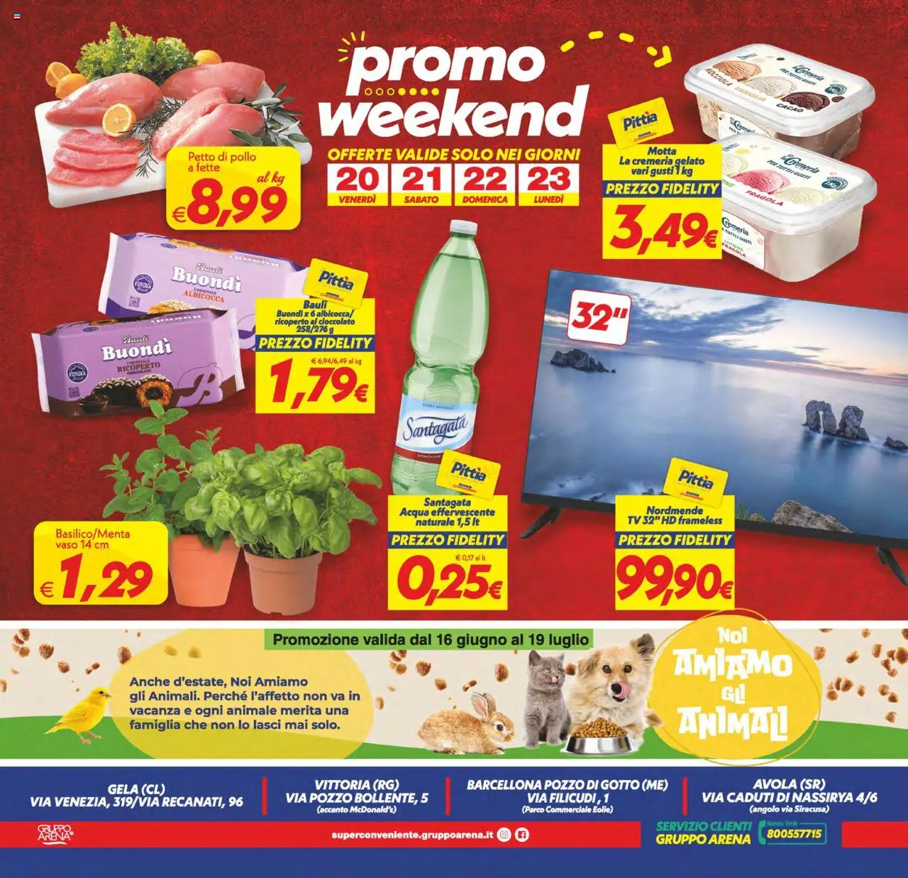 Volantino SuperConveniente del 13.06.2025 | Pagina: 24 | Prodotti: Cioccolato, Pollo, Cacao, Vaso