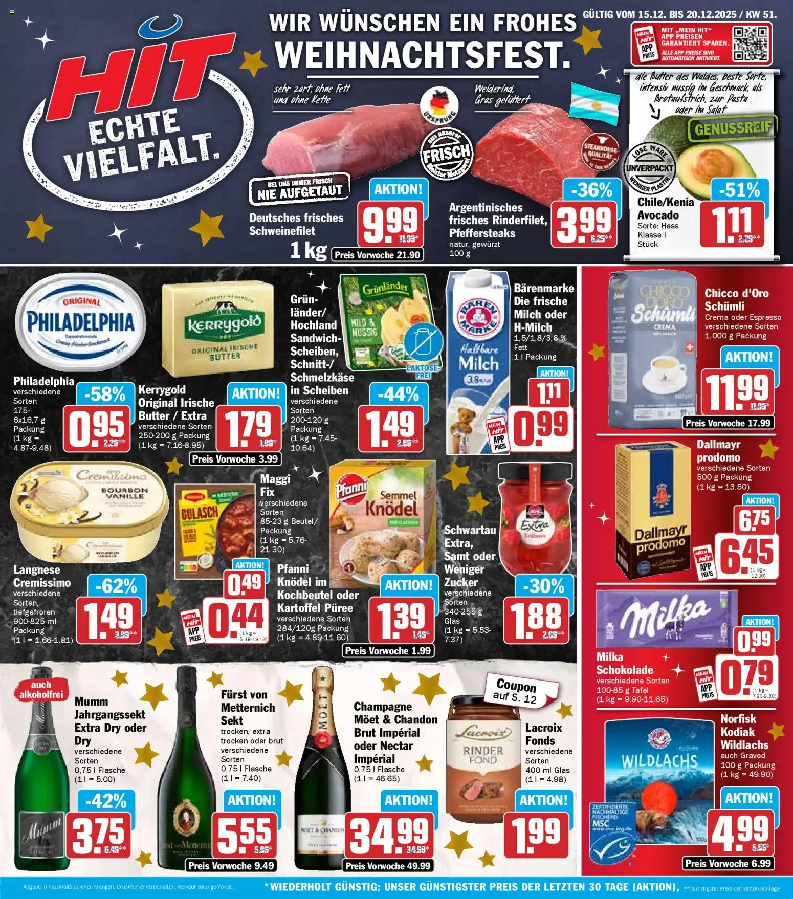 HIT Prospekt Sachsen 	 – gültig ab 15.12.2025 | Seite: 1 | Produkte: Maggi, Milka schokolade, Avocado, Grunlander