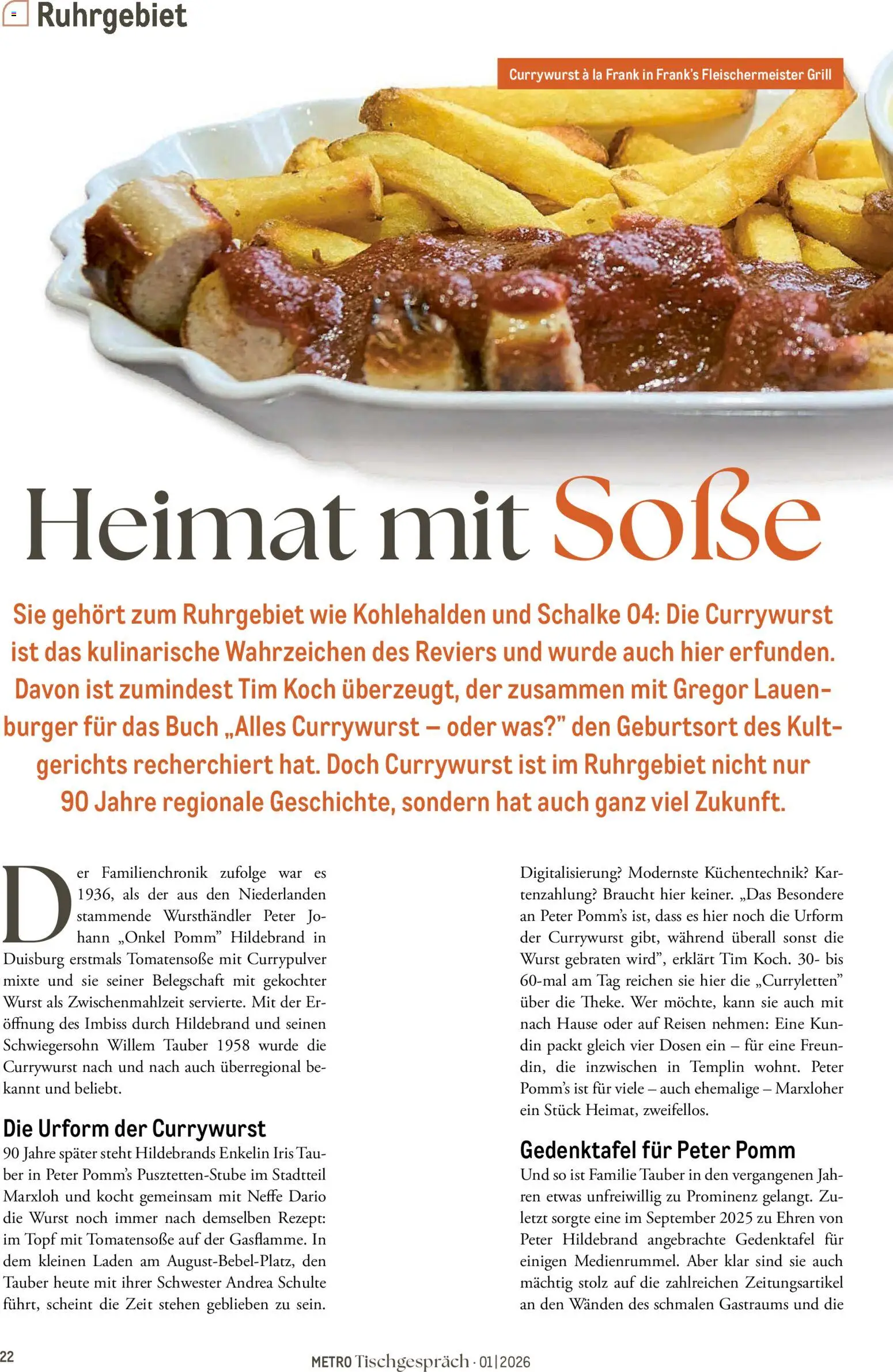 Metro Tischgespräch – gültig ab 01.02.2026 | Seite: 22 | Produkte: Grill, Burger, Soße, Wurst