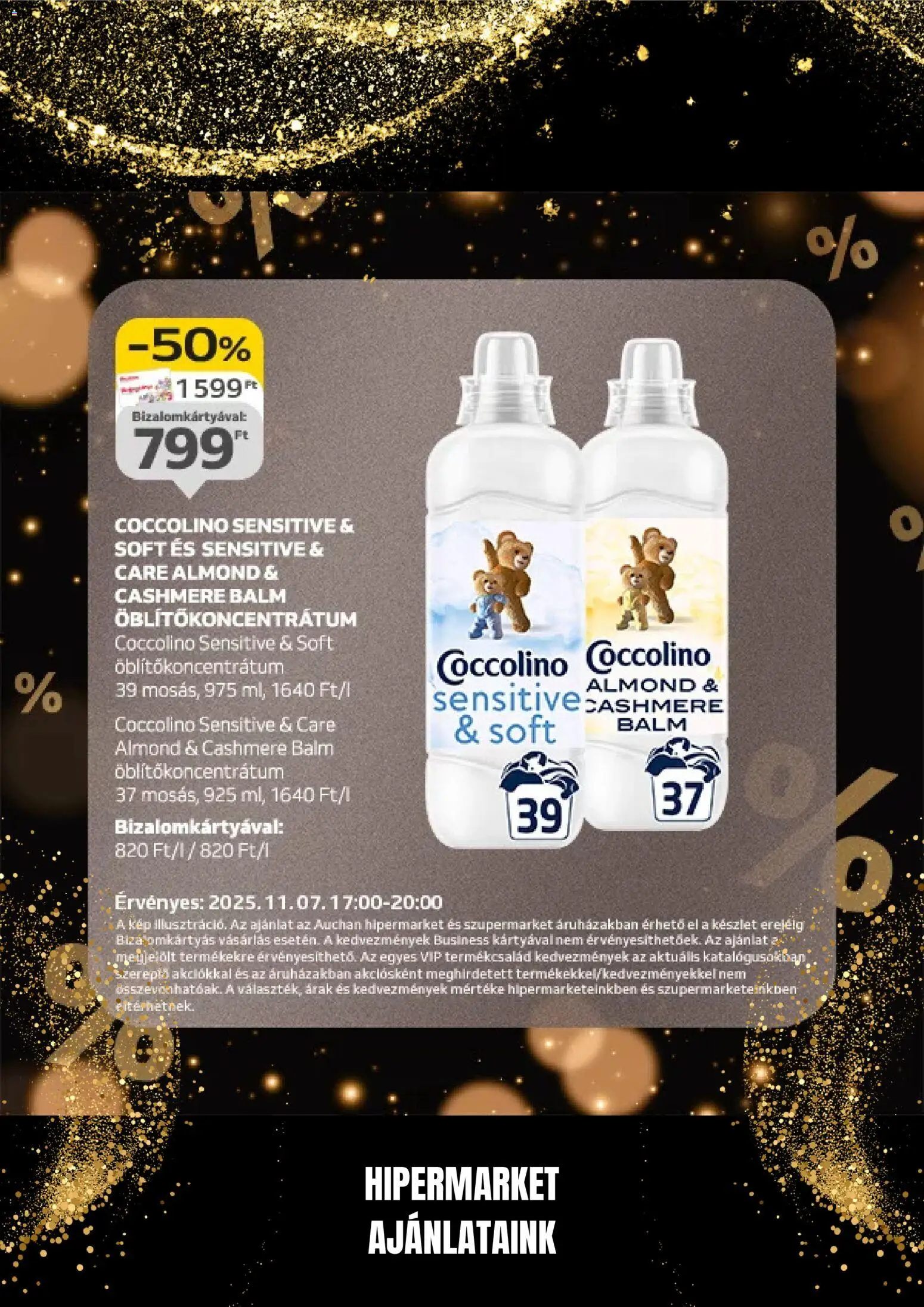 Auchan akciós ujság - amely érvényes a következő dátumtól: 07.11.2025 | Oldal: 19 | Termékek: Coccolino