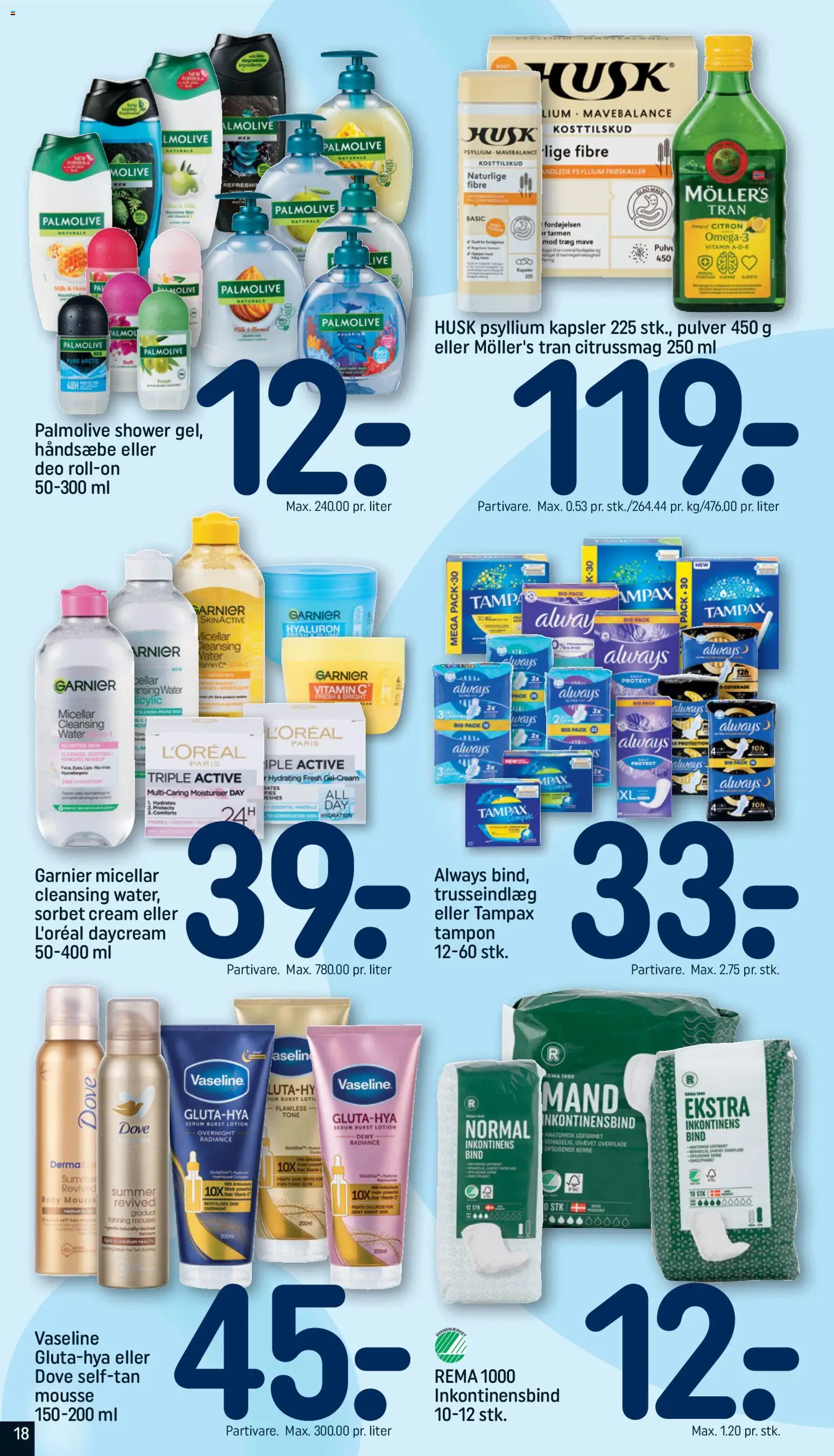 Rema 1000 tilbudsavis – gyldig fra 07.03.2026 | Side: 18 | Produkter: Deodorant