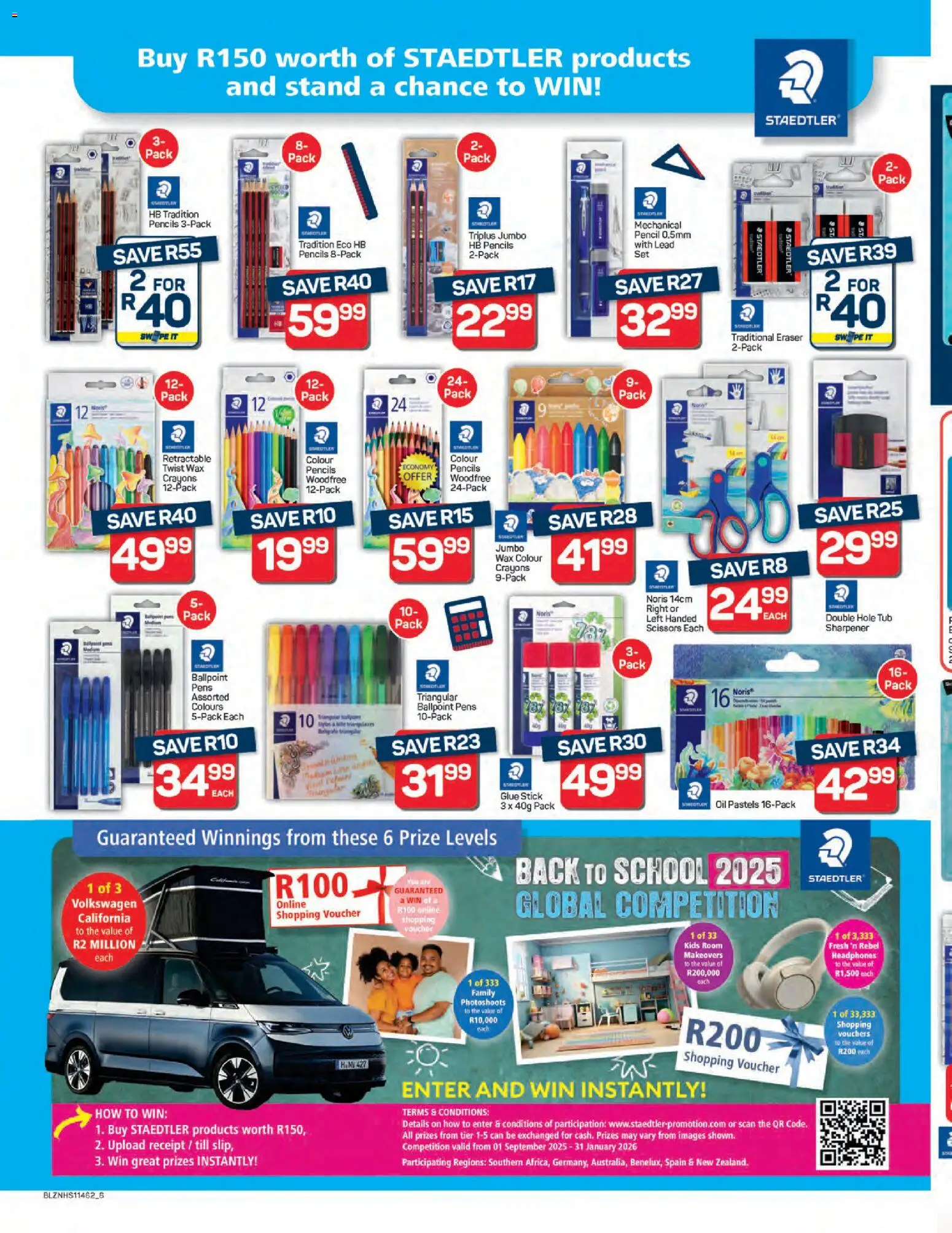 New Pick n Pay catalogue – valid from 29.12.2025 | Page: 6 | Products: Pencil, Headphones, Wax, Peach