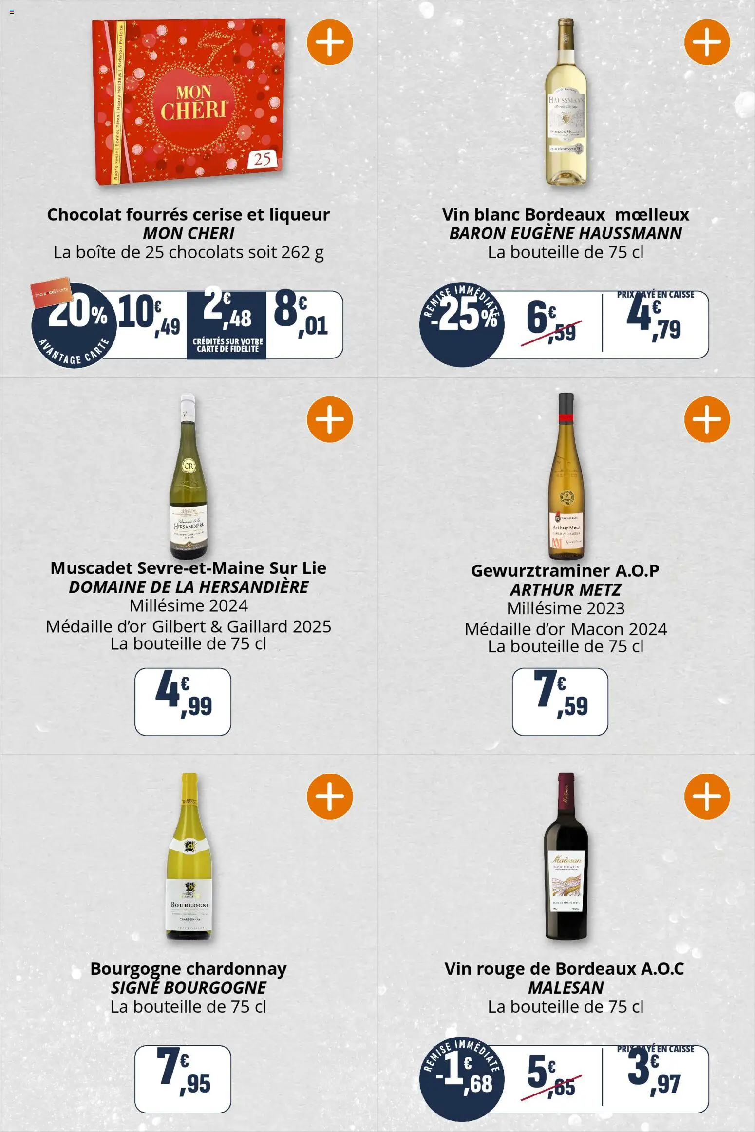 {H1} | Page: 16 | Produits: Liqueur, Chocolat, Vin