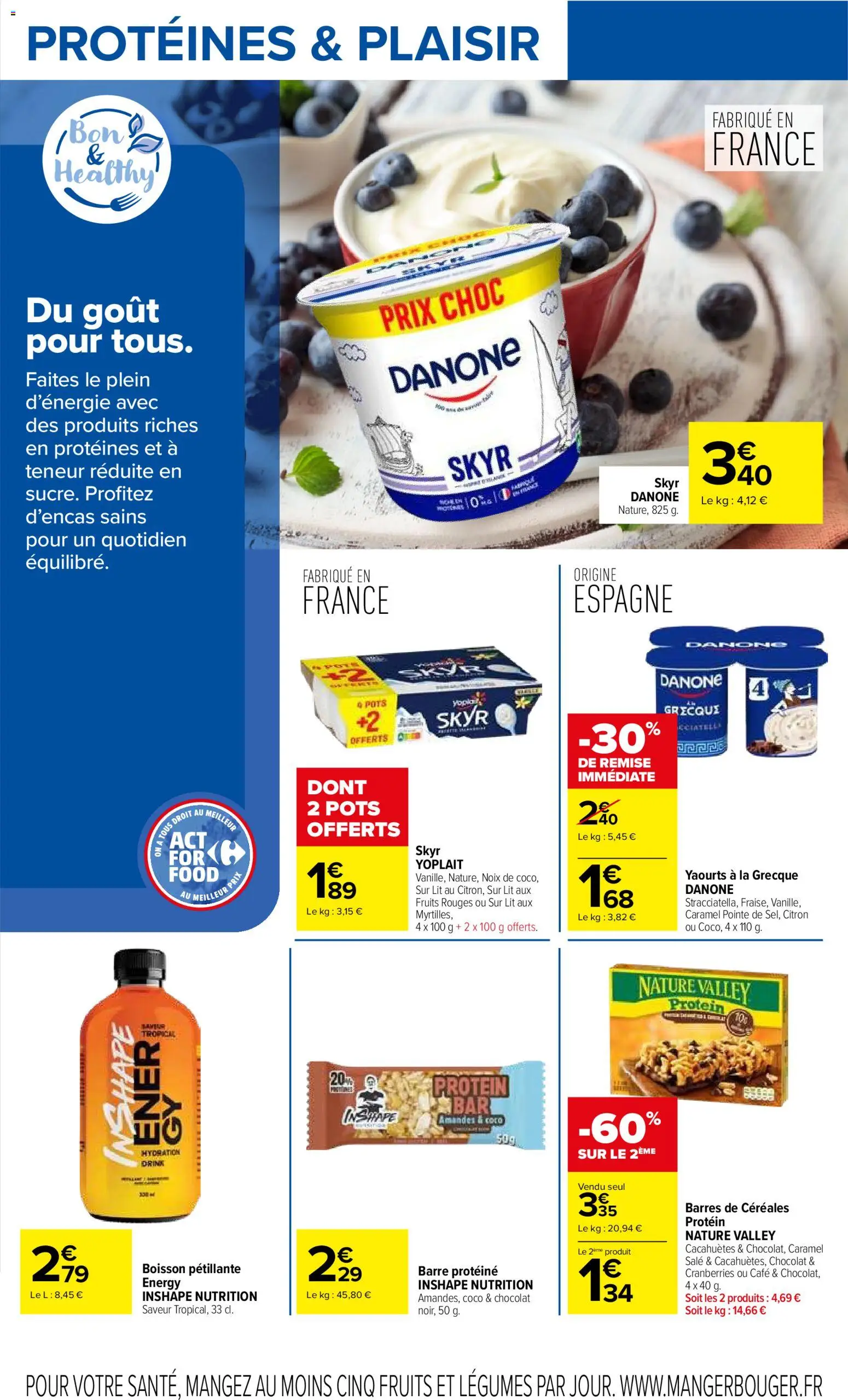 {H1} | Page: 13 | Produits: Yaourts, Céréales, Noix, Amandes