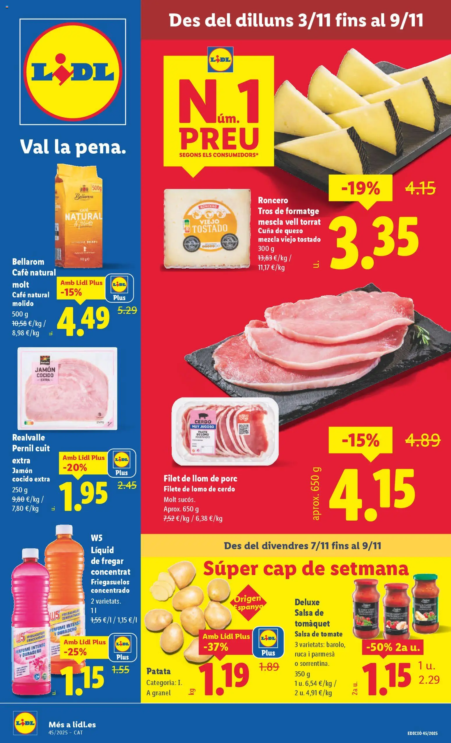 Lidl folleto │ válido desde el 03.11.2025 | Página: 1 | Productos: Perfume, Café, Cerdo, Cuna
